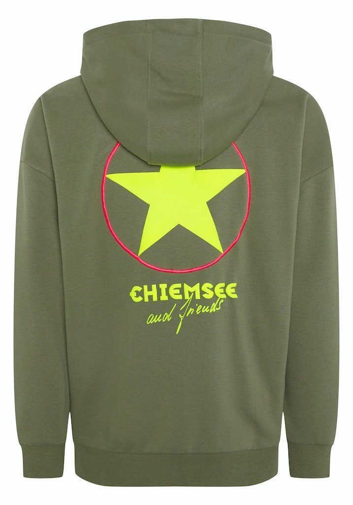 Hoodie Dusty Olive 18-0515 Sweatshirt, Fit Chiemsee Loose (1-tlg) Men