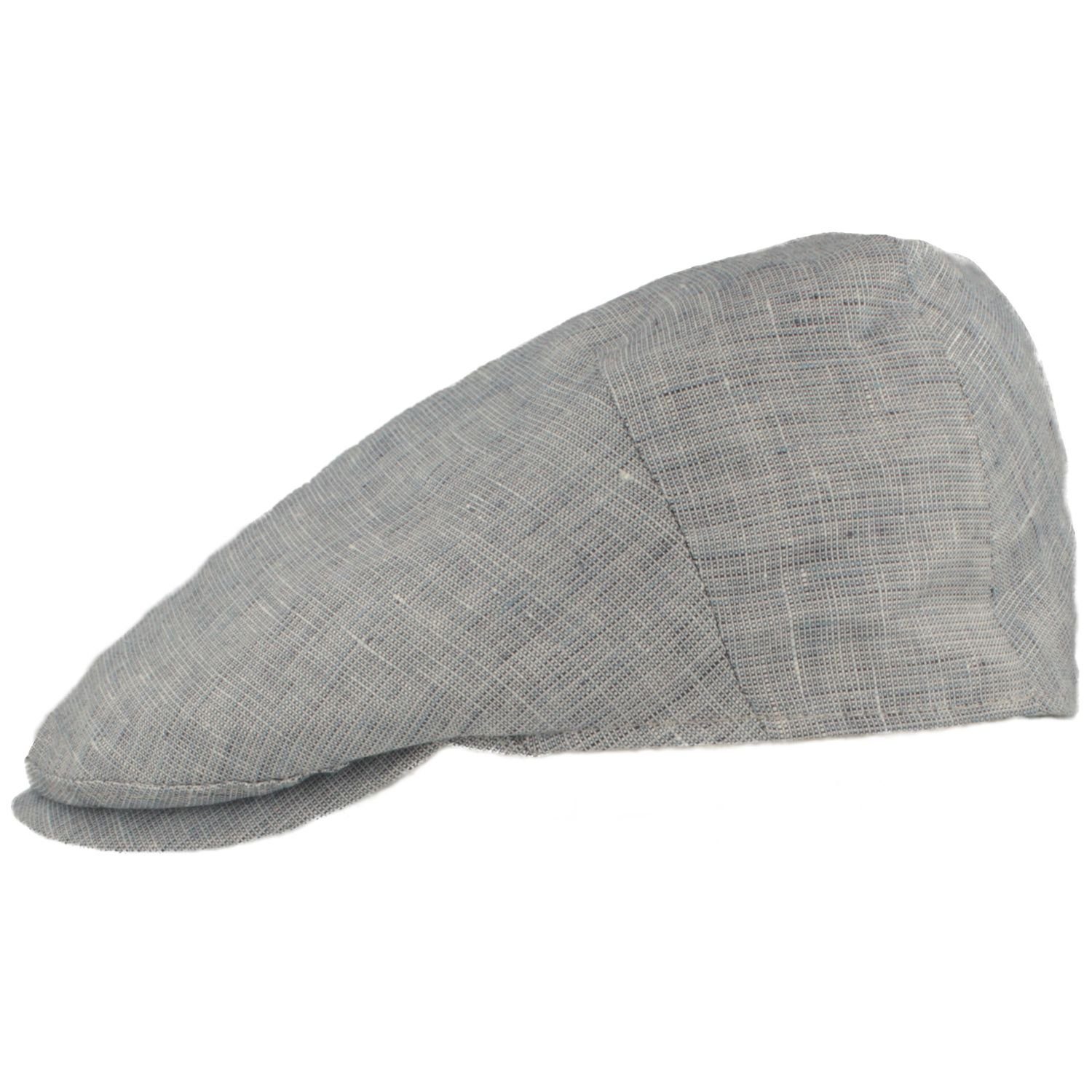 Breiter Schiebermütze sehr leichte einfarbige Flatcap aus 100% Leinen günstig online kaufen
