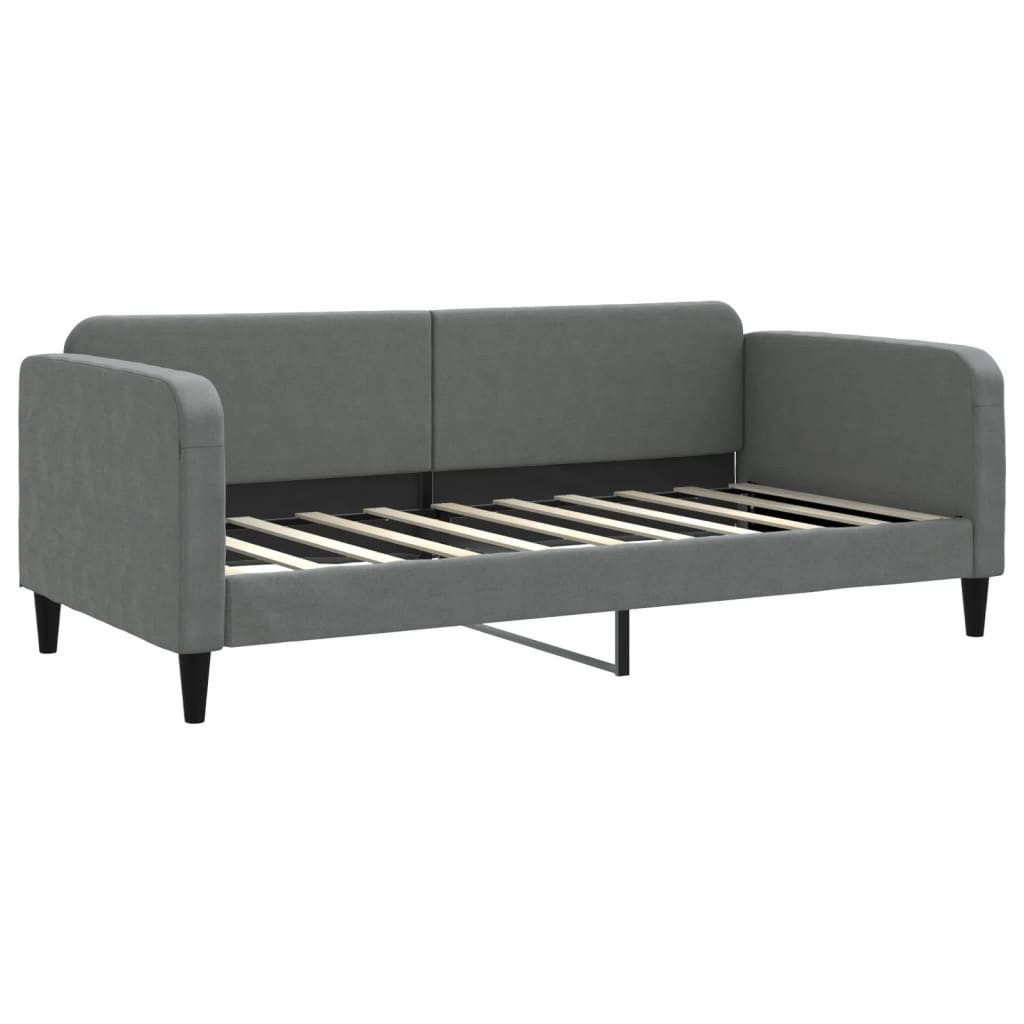 vidaXL Bett Tagesbett Dunkelgrau 90x190 cm günstig online kaufen