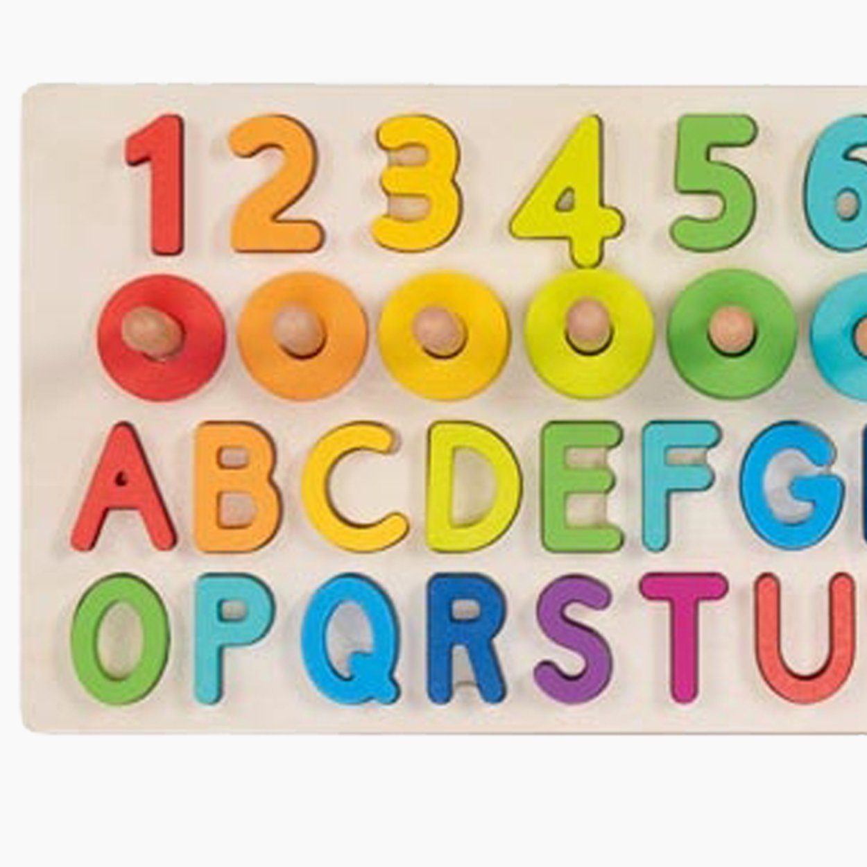 goki Lernspielzeug Alphanumerisches Puzzle (packung, spar set), Auge-Hand-Koordination und Feinmotorik gefördert