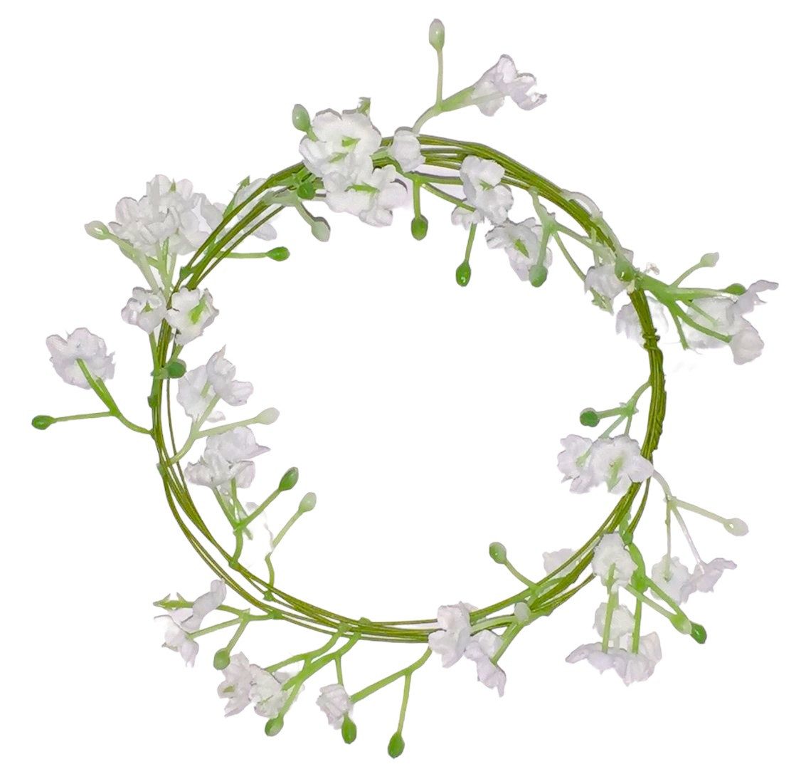 Kunstgirlande Künstliche GYPSOGIRLANDE ca. 180cm. Schleierkraut mit weißen Blüten, Gasper, Höhe 180.00 cm