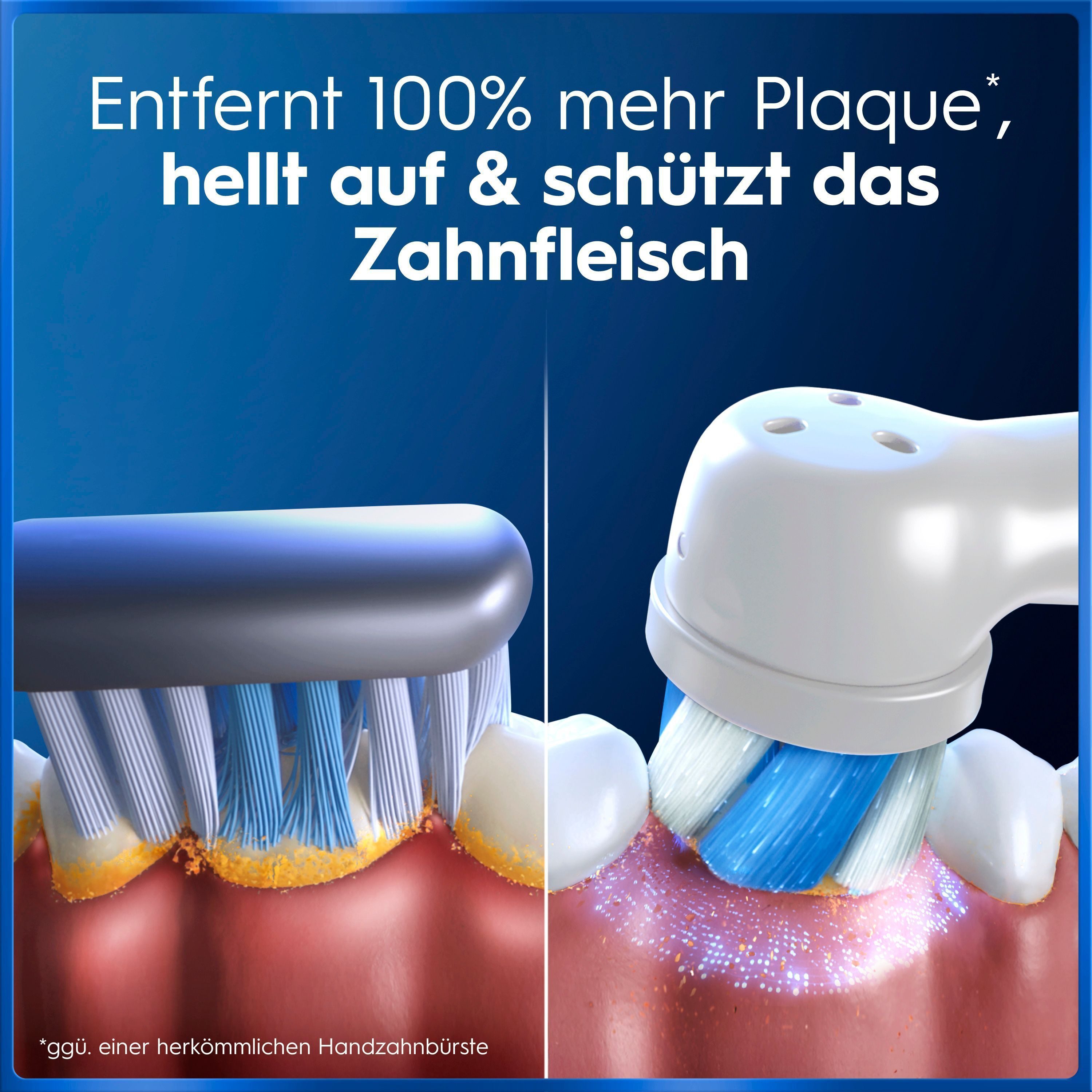 Oral-B Elektrische Zahnbürste Oral-B iO Series 5, Aufsteckbürsten: 1 St., 1 Aufsteckbürste, Langanhaltender Akku, Reise-Etui, Aufsteckbürstenhalter – Bild 5 von 5
