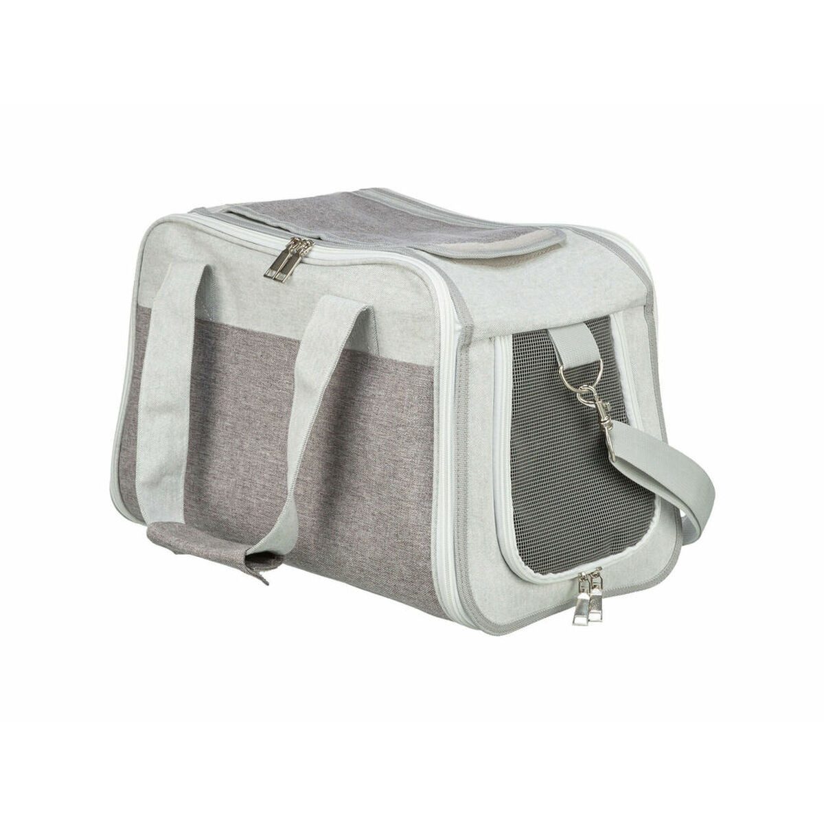 TRIXIE Hunde-Transportbox Tasche für Haustiere Trixie Grau 25 27 42 CM