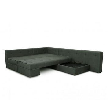 VitaliSpa® Ecksofa Schlafsofa Couch Eckcouch MILTON Schlaffunktion links XXL, mit Schlaffunktion