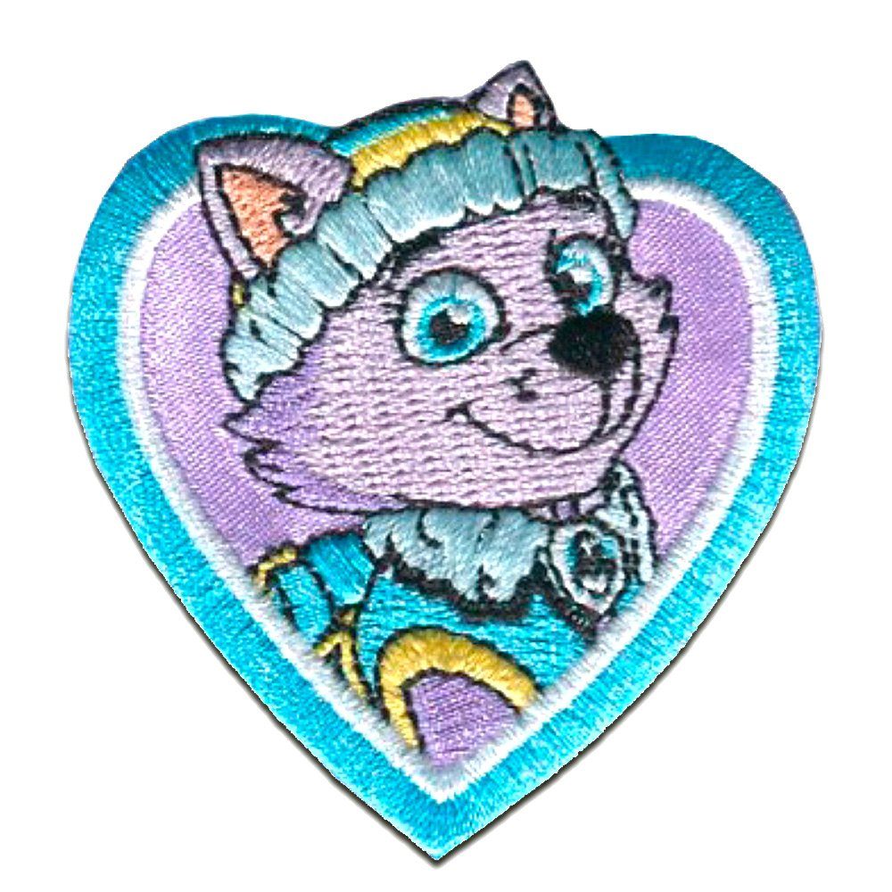 PAW PATROL Пластырь Bügelbild, Aufbügler, Applikationen, Patches, Flicken, zum aufbügeln, Polyester, EVEREST - Größe: 6 x 6 cm