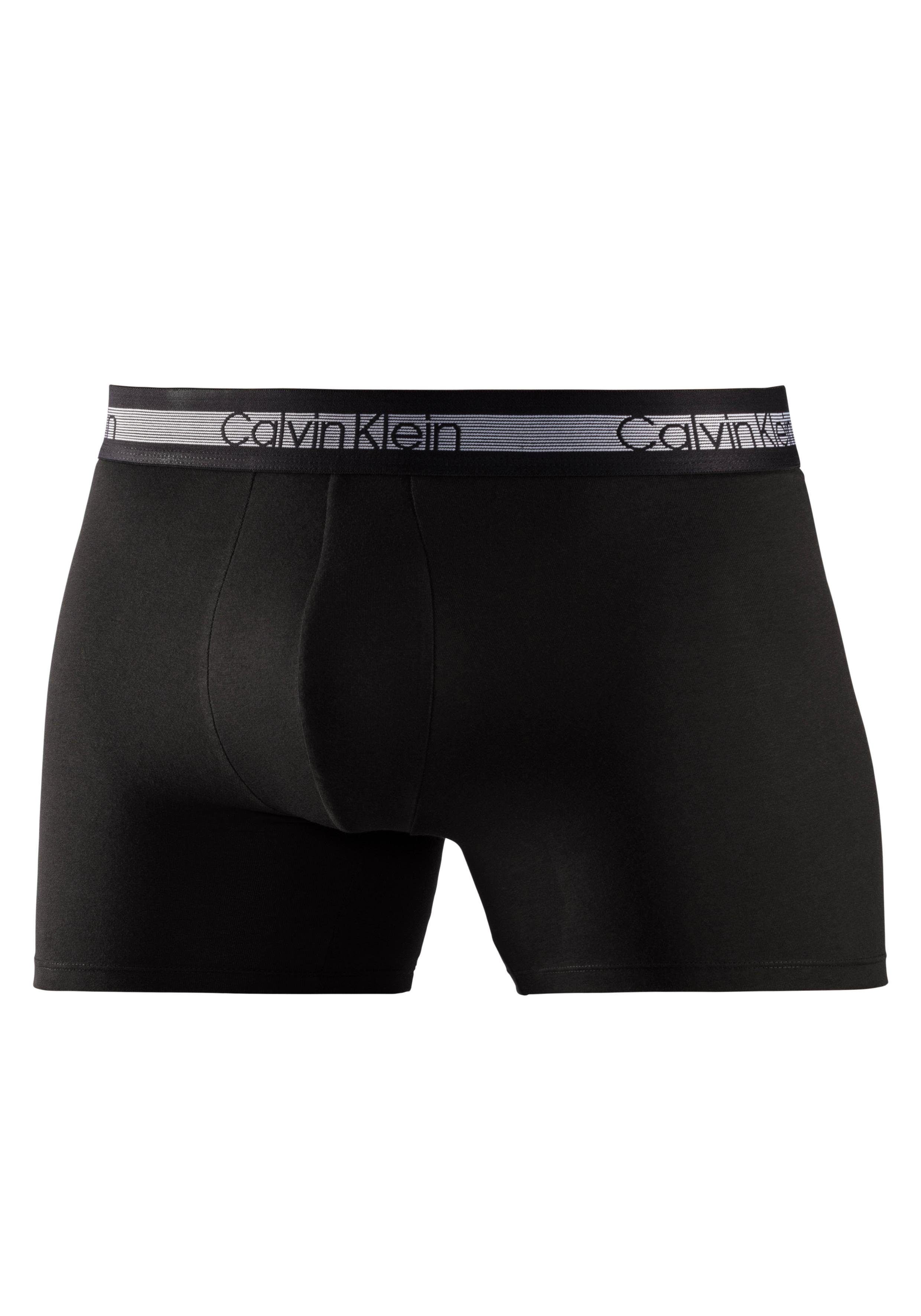 Calvin Klein Underwear Boxer gestreifter Cooling fein (3-St) Taillenbund BLACK