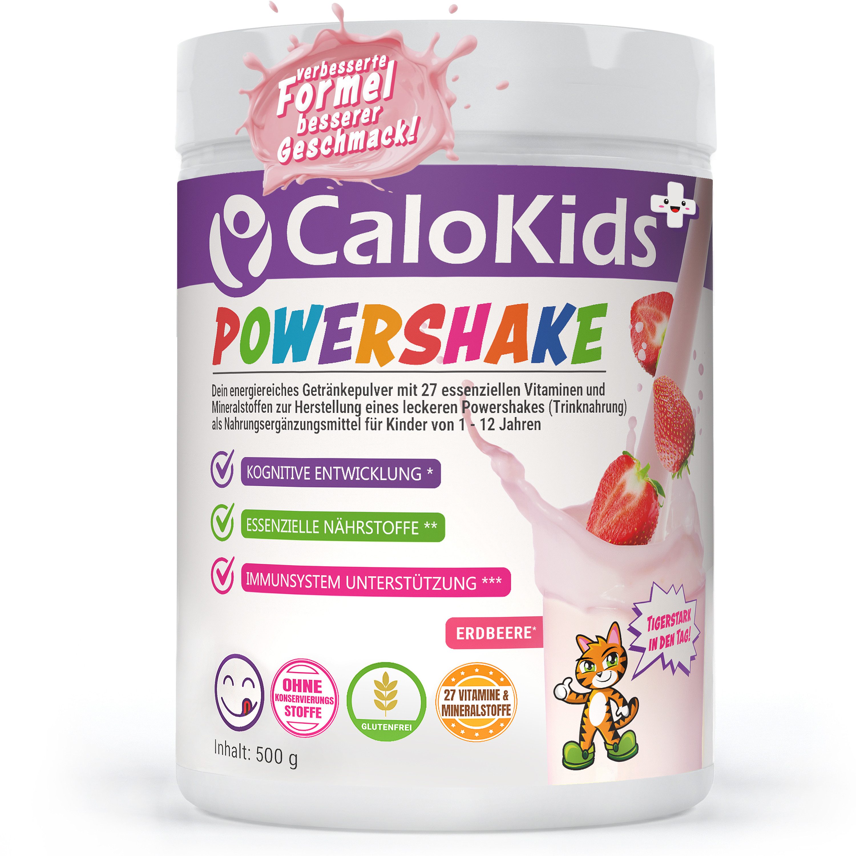 CaloVital CaloKids+ – Premium Kinder-Trinknahrung für Wachstum und Entwicklung Pulver, 500 g