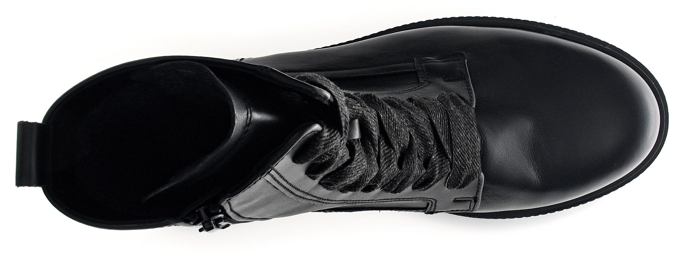 Korfu Gabor weit) schwarz (sehr H Komfort-Schuhweite in Schnürstiefelette