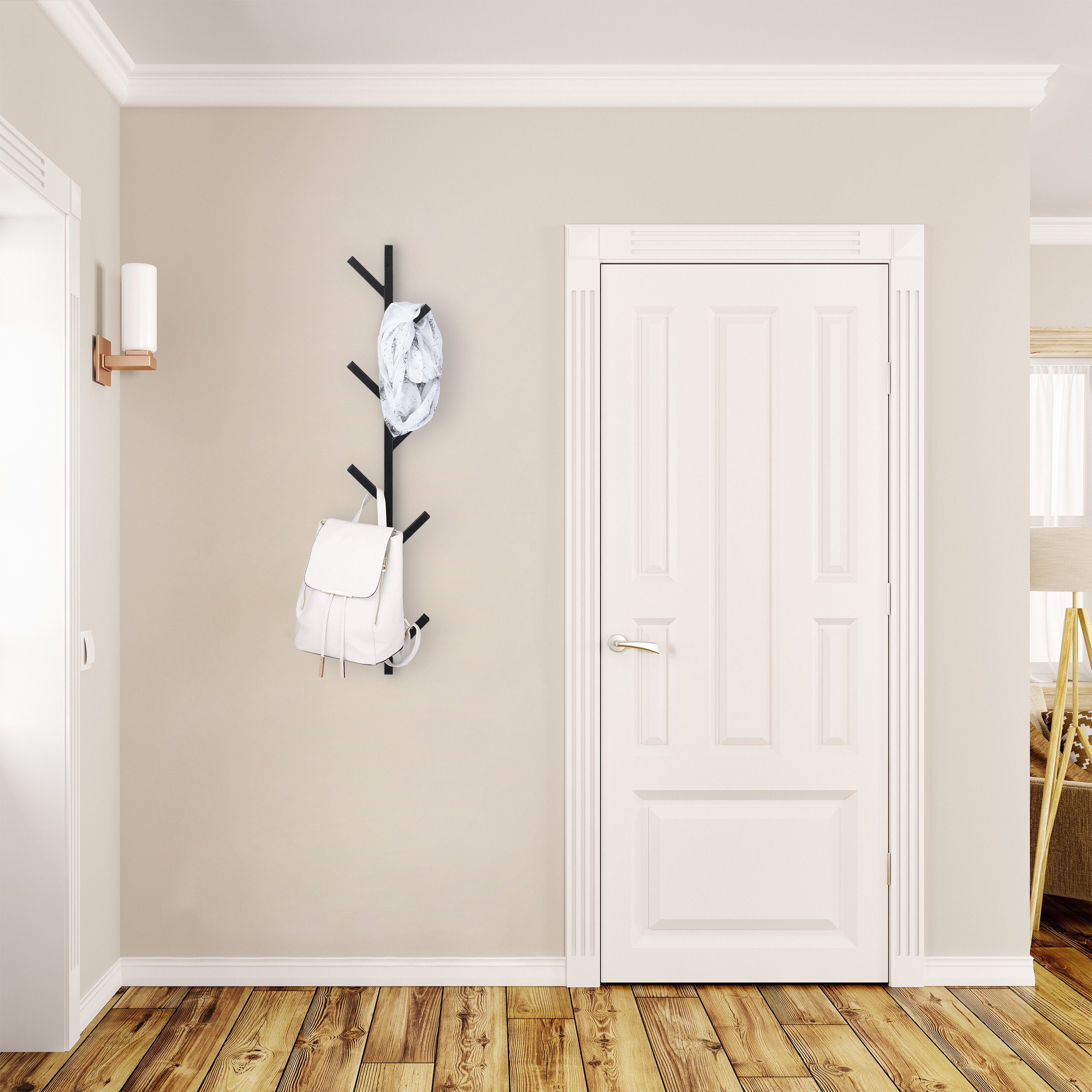 relaxdays Wandgarderobe mit 8 Hake günstig online kaufen