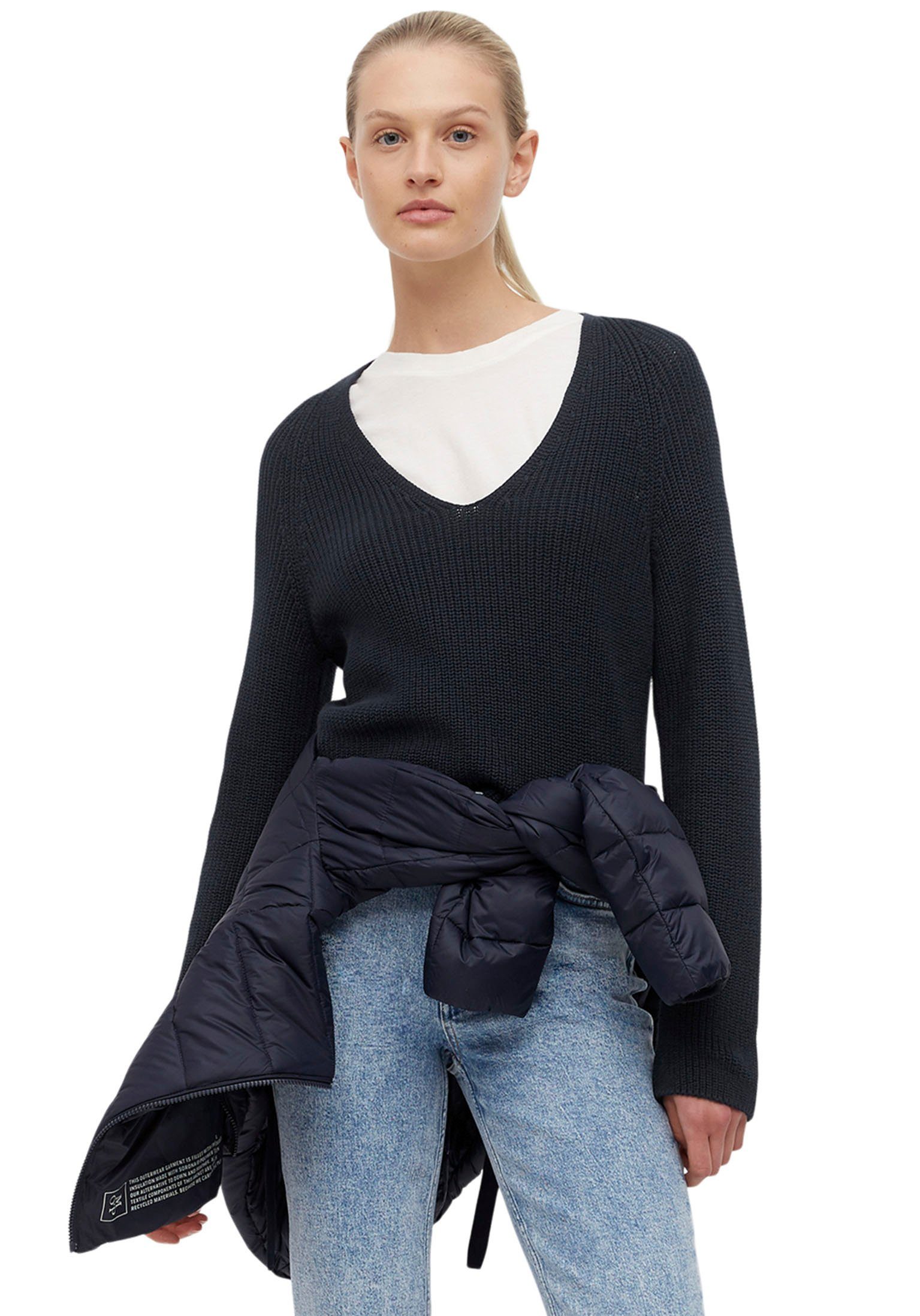 Marc O'Polo Strickpullover mit dekorativem Strickmuster günstig online kaufen