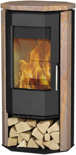 Fireplace Kaminofen Phönizia 2 Loticstone Braun-Schwarz 5 kW EEK: A+