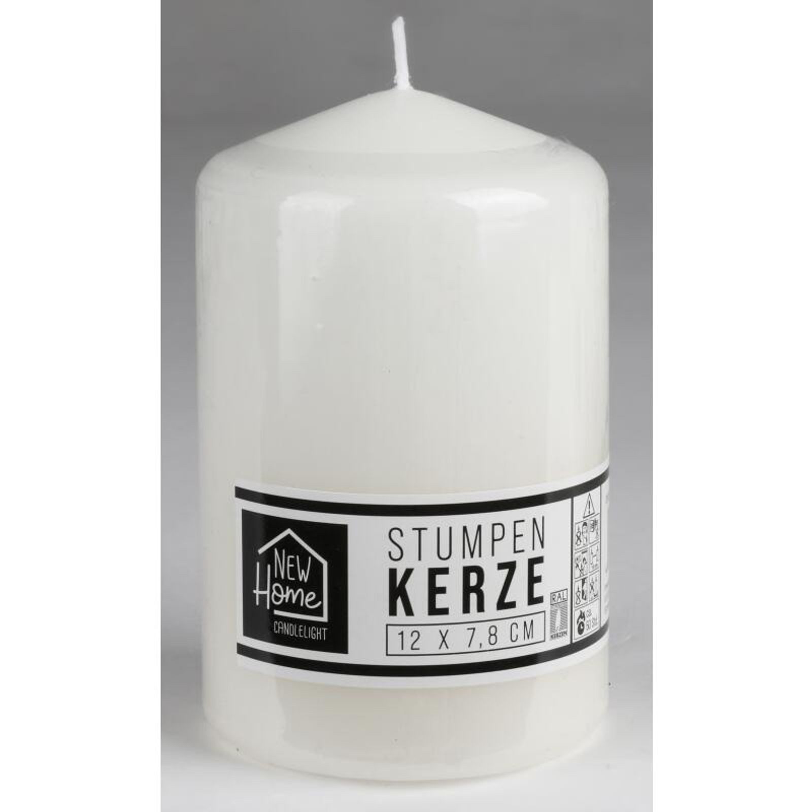 New Home Stumpenkerze 6 Stück Stumpenkerzen 12x7,8cm je 50h Brenndauer Weihnachten