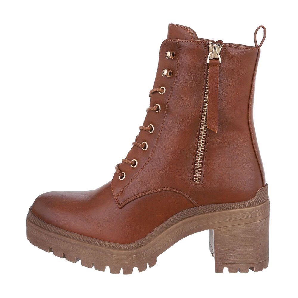 Ital-Design Damen Schnürschuhe Freizeit Schnürstiefelette (84338040) günstig online kaufen