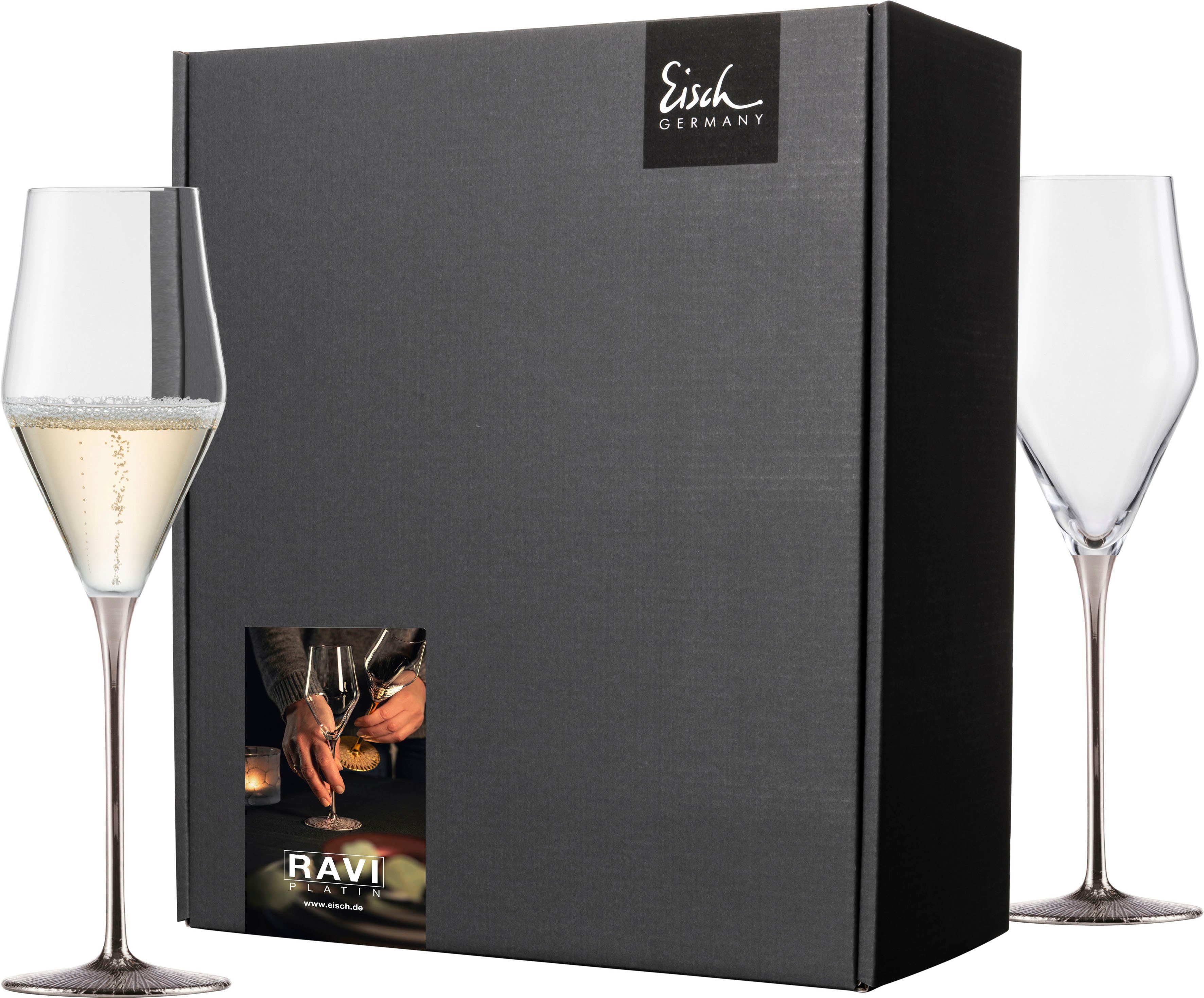 Champagnerglas RAVI PLATIN