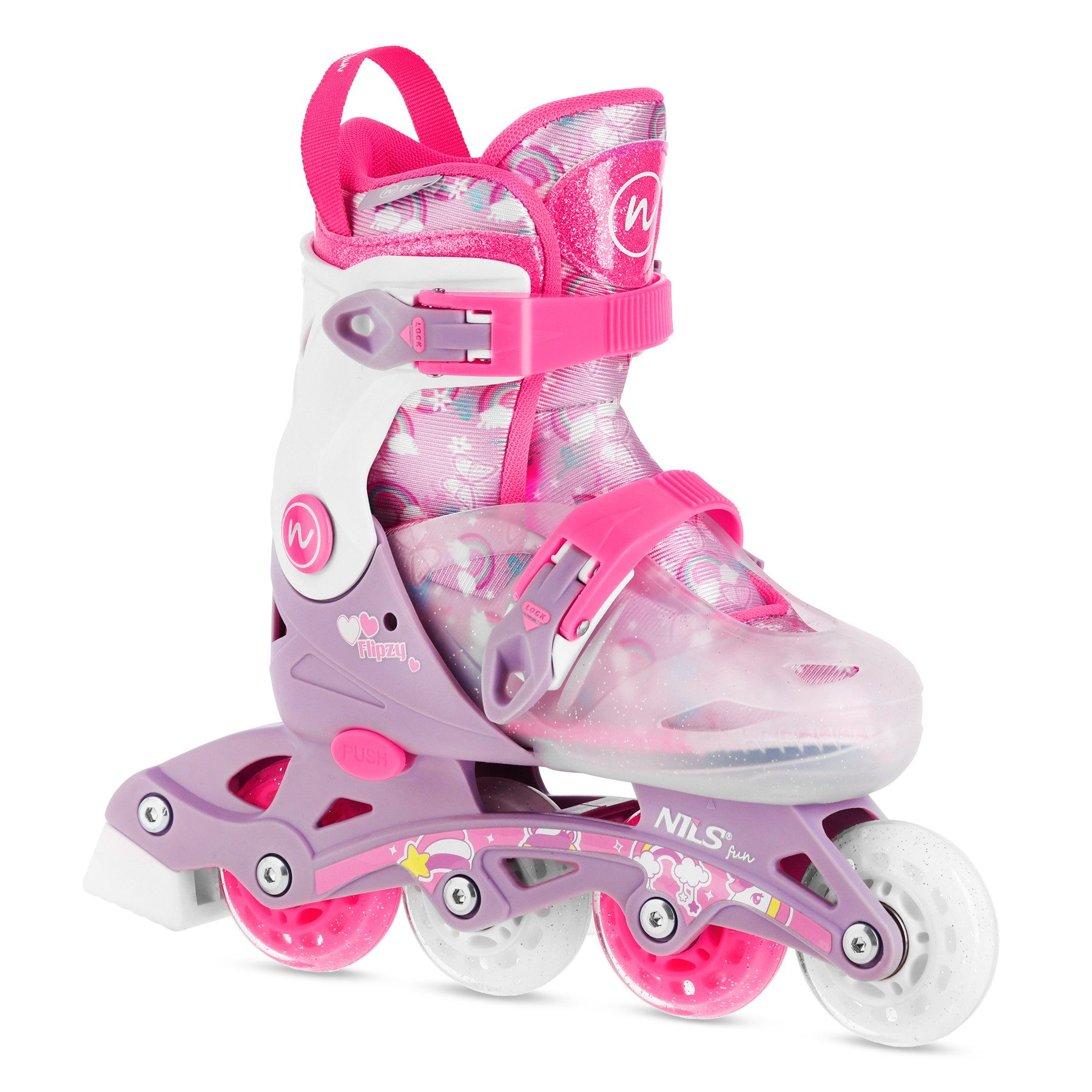 Inlineskates 2 in 1 FLIPZY Inliner Skates Größen 27-34 Inline Skates