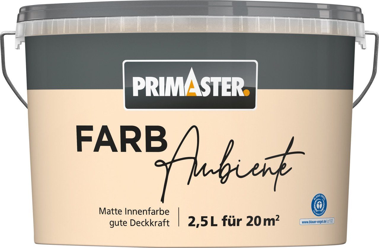 Primaster Wandfarbe Primaster Farbambiente Wandfarbe matt pfirsich 2,5