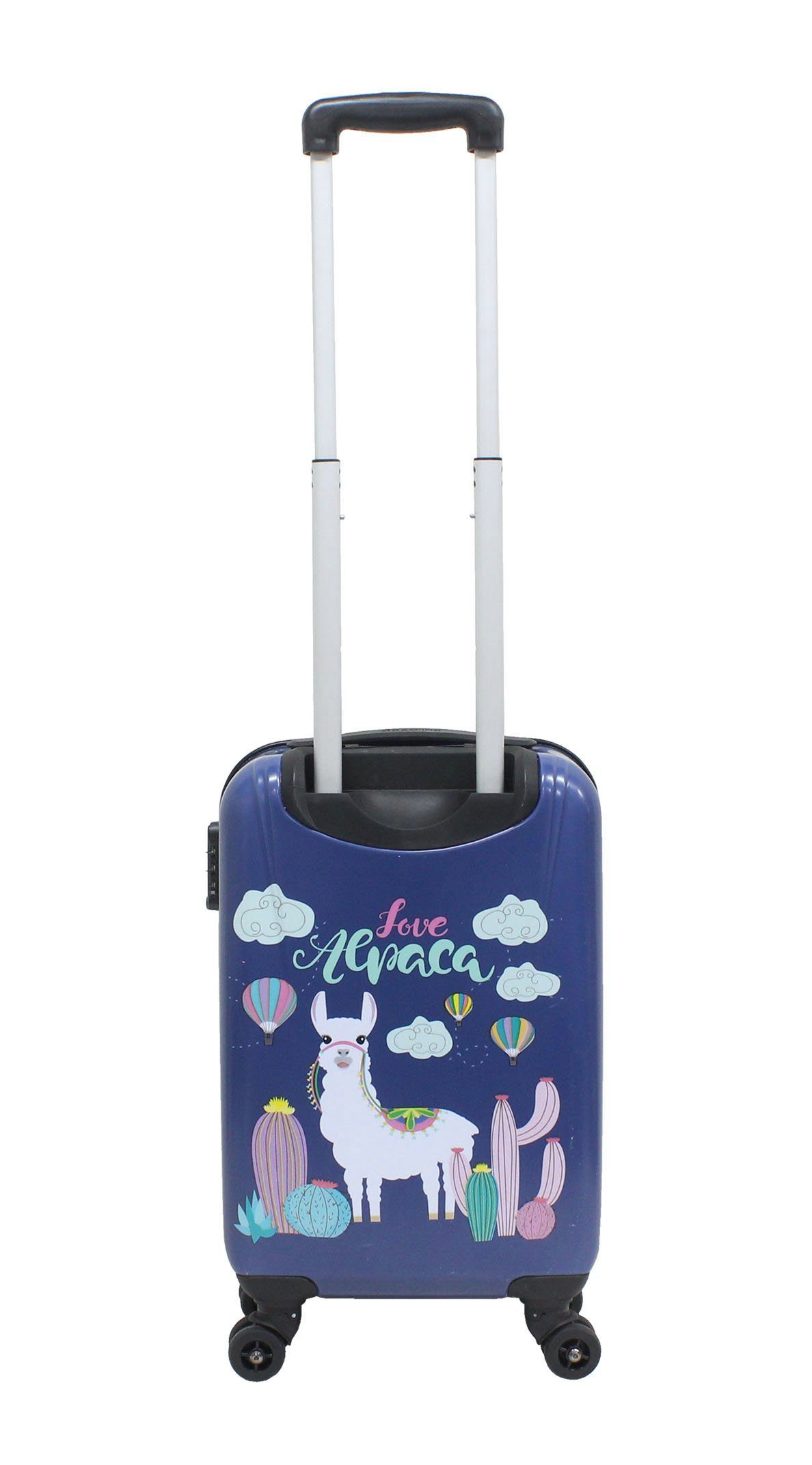 Saxoline® Koffer Spinner mit TSA-Zahlenschloss Gr. S 55 cm Lama, 4 Rollen, TSA-Zahlenschloss