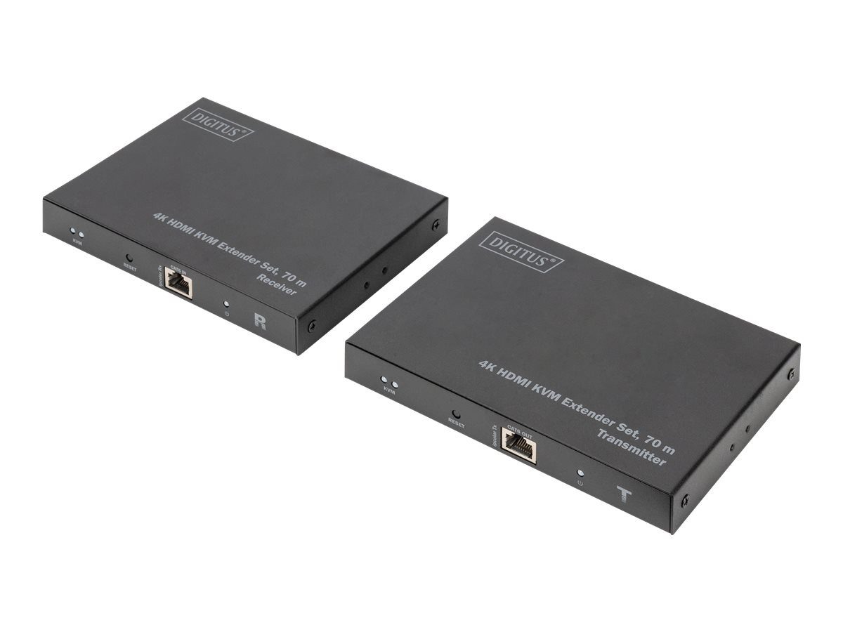 DIGITUS 4K HDMI KVM Extender Set, 70m HDMI-Kabel