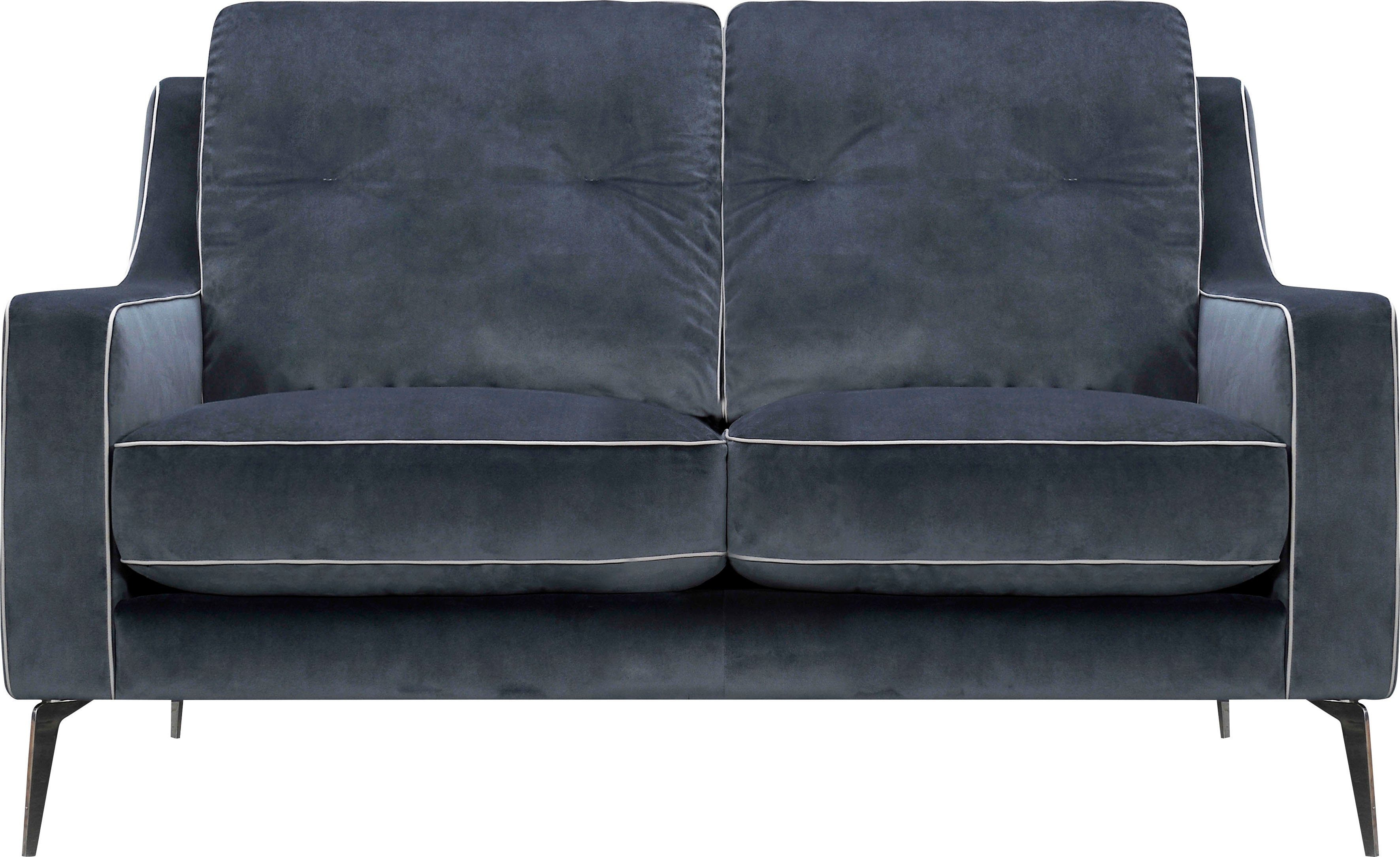 Leonique 2-Sitzer Chicago, 1 Teile, 2-Sitzer Ssofa, graublau, klassisch/modern, 147x92x90