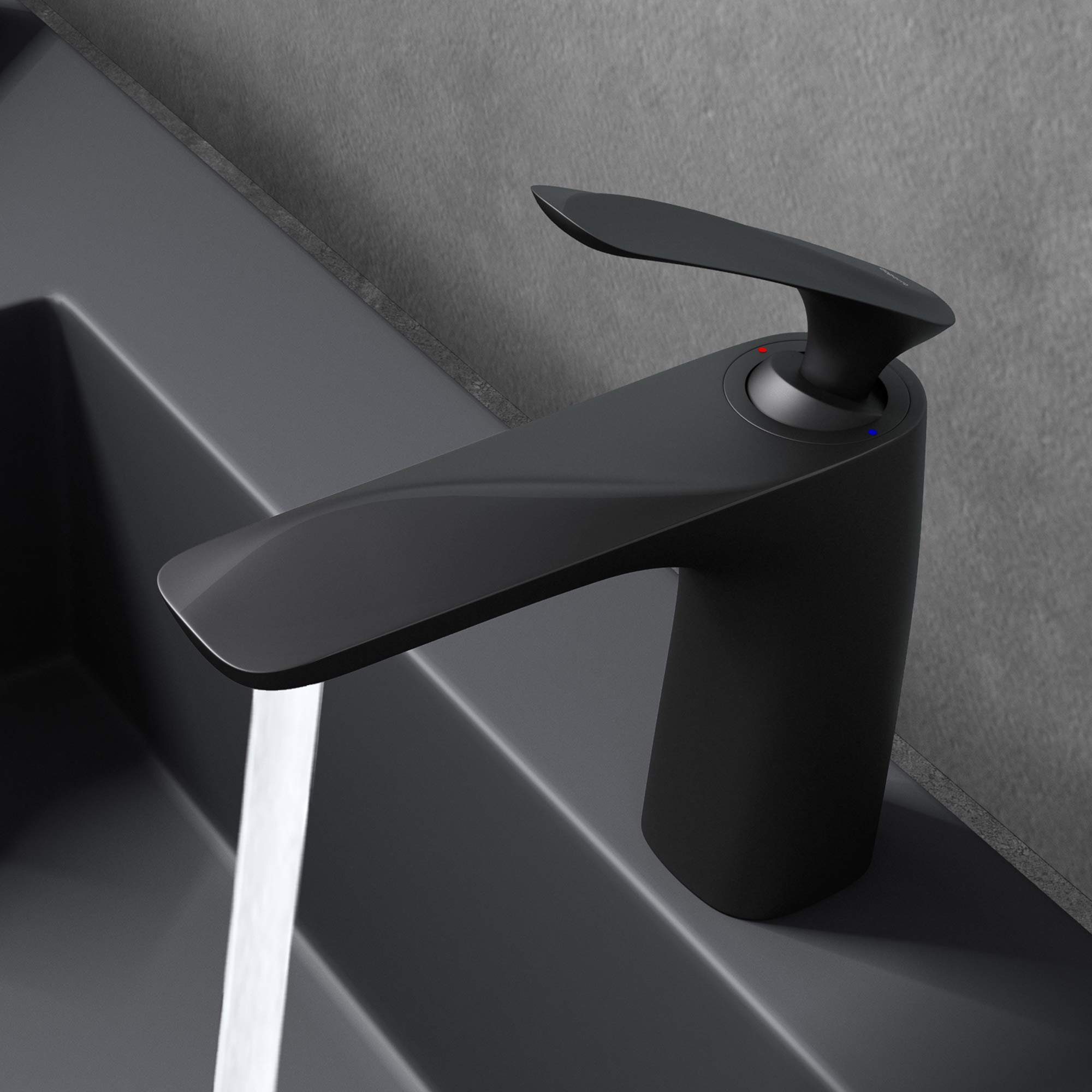 doporro Waschtischarmatur Design Waschbeckenarmatur Einhebelmischer Waschtischarmatur – Bild 3 von 5