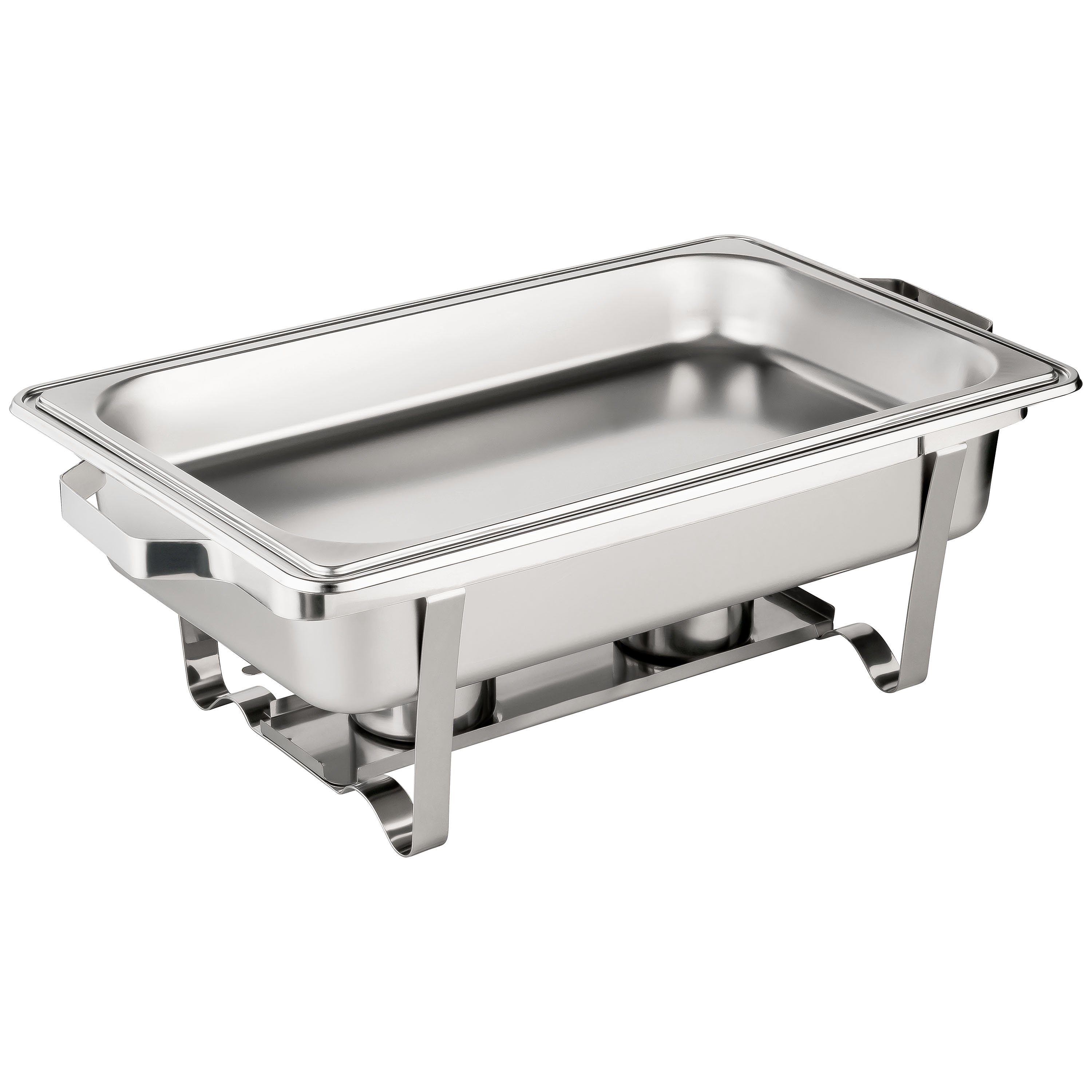 Morleos Speisenwärmer Speisewärmer Chafing Dish GN 1/1 Catering Wärmebehälter, inkl. 1x GN 1/1 Behälter und 2x Brennpastebehälter