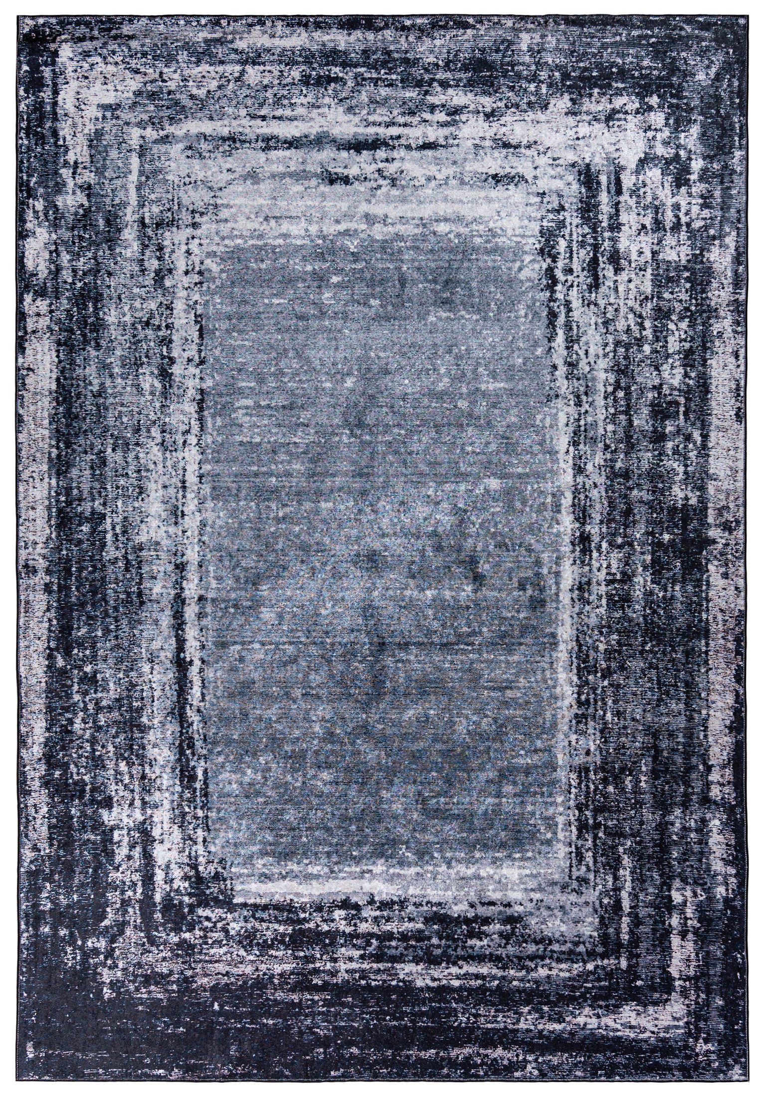 Mazovia Designteppich Modern Teppich für Wohnzimmer, Schlafzimmer, Esszimmer, 80 x 150 cm, Kurflor, Waschbar in Waschmaschine, Höhe 5 mm, Rutschfest
