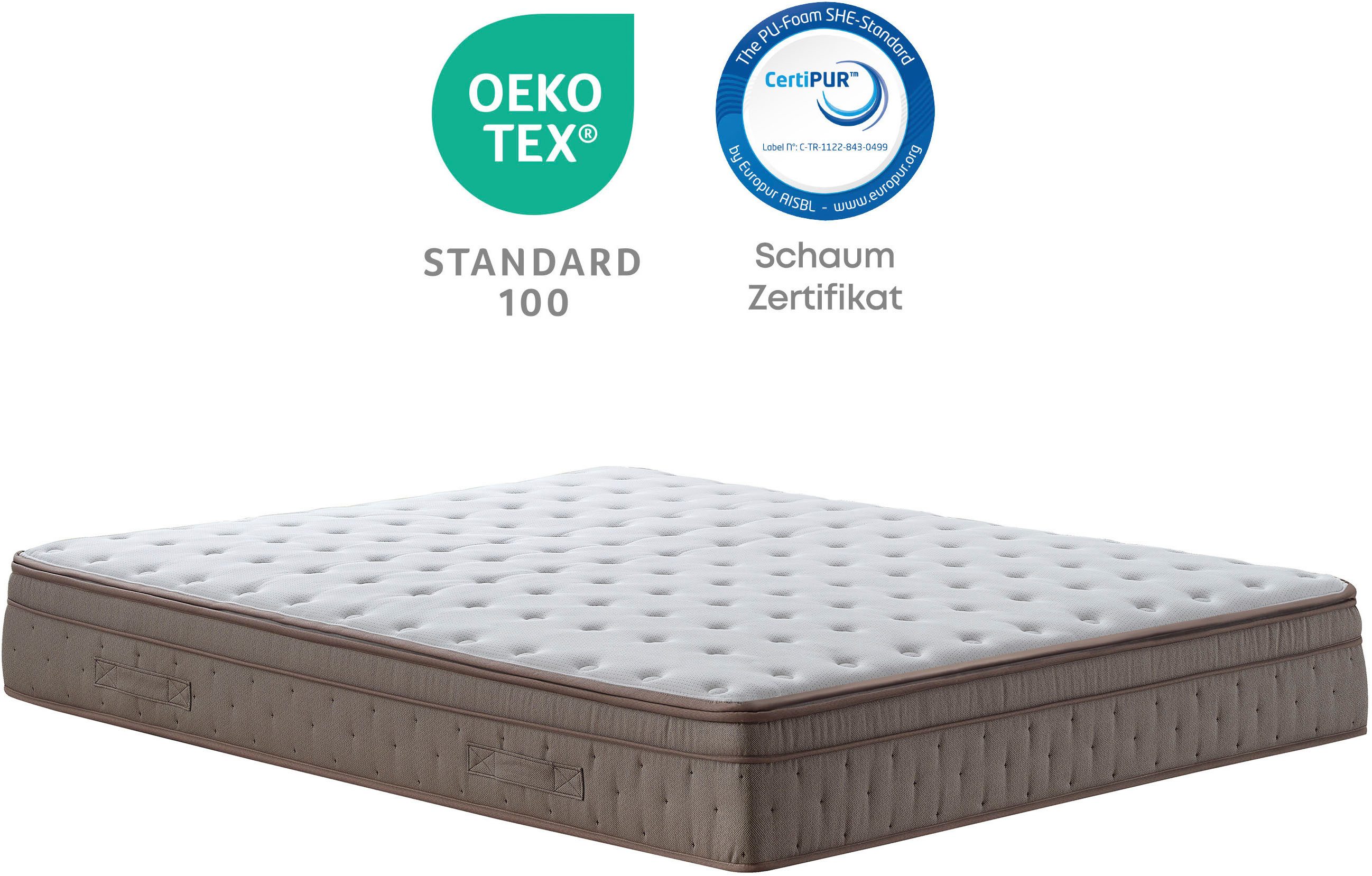 Taschenfederkernmatratze Matratze Yatas Royal, Matratze in 90x200 cm und weiteren Größen, Yatas Bedding, 31 cm hoch, 7-Zonen, H3, ergonomisch, atmungsaktiv
