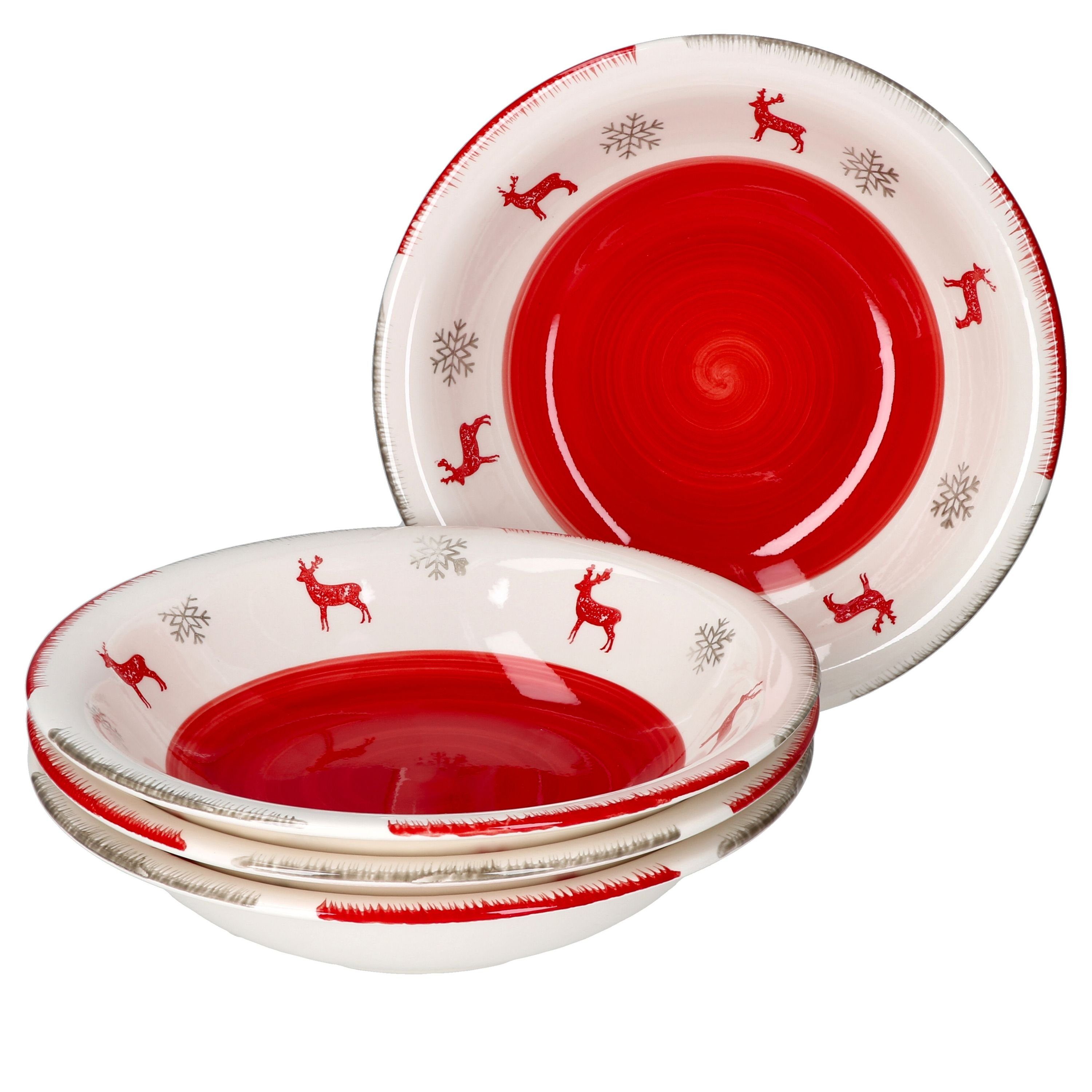 Suppenteller 4er Set Rentier Unik Suppenteller - 23105788