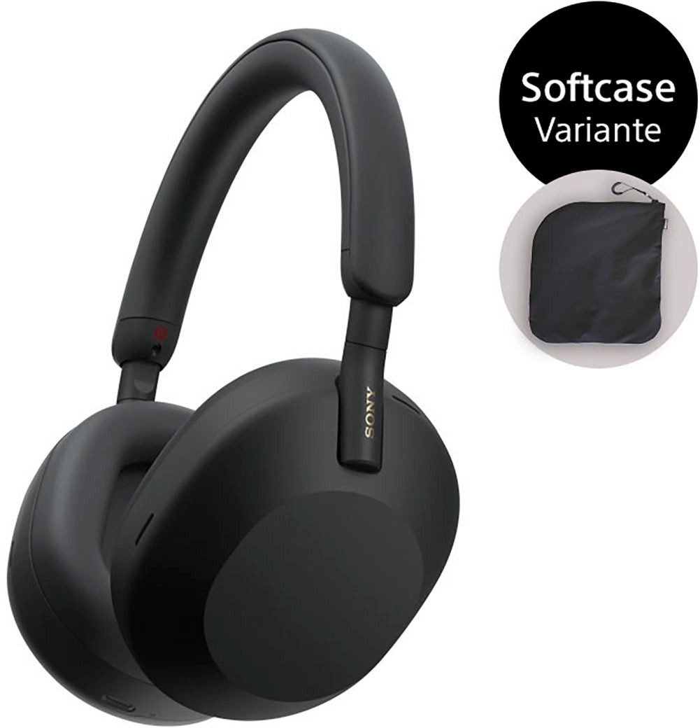 Sony WH1000XM5 Over-Ear-Kopfhörer (Freisprechfunktion, Hi-Res, Multi-Point-Verbindung, Noise-Cancelling, Rauschunterdrückung, Sprachsteuerung, Alexa, Google Assistant, A2DP Bluetooth, AVRCP Bluetooth, Bluetooth, HFP, HSP)