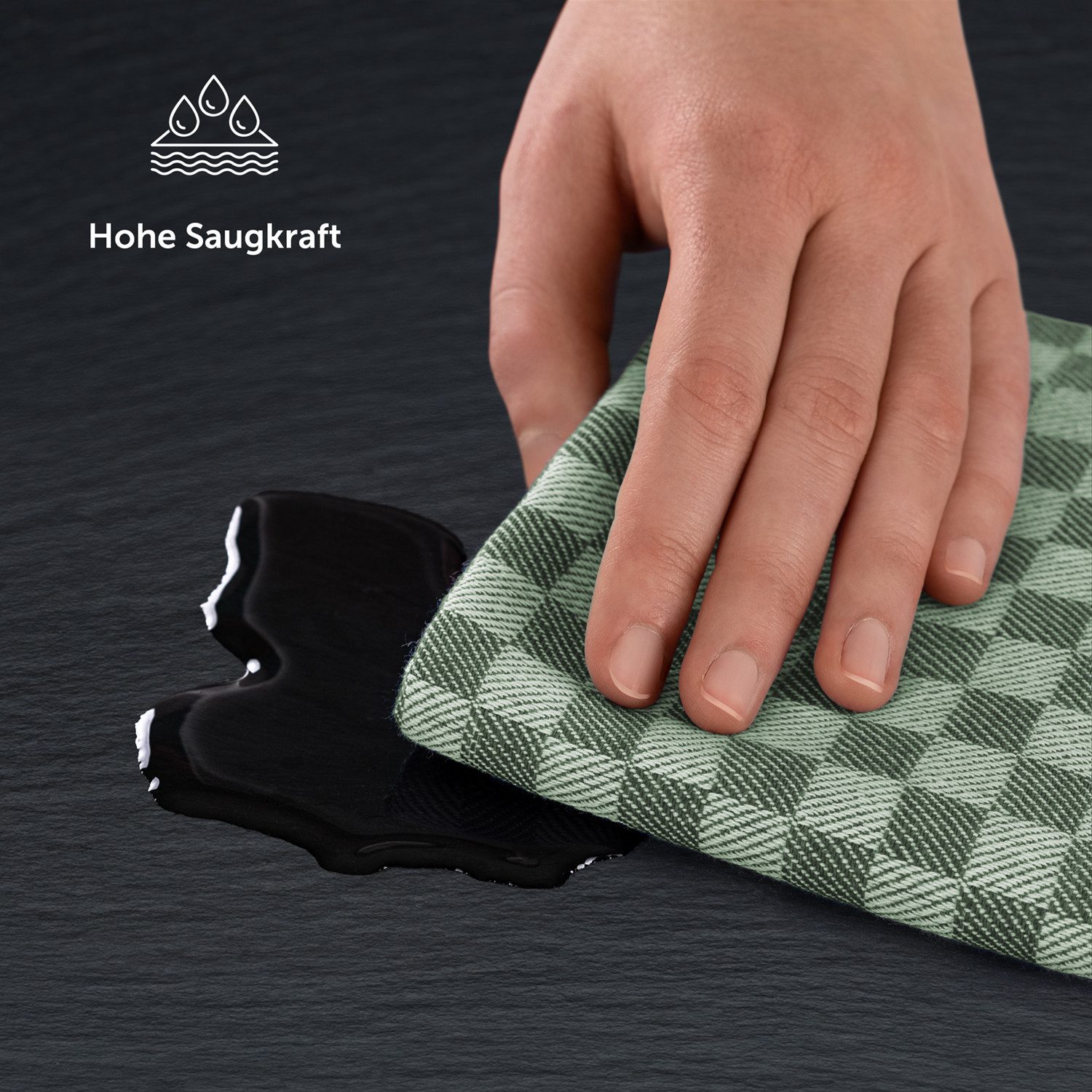 Blumtal Geschirrtuch Premium Geschirrhandtücher in 50 x 70 cm, (Set, 20-tlg., 5, 10 oder 20 Geschirrtücher), 100% Baumwolle, Oeko-TEX® Zertifiziert – Bild 5 von 5