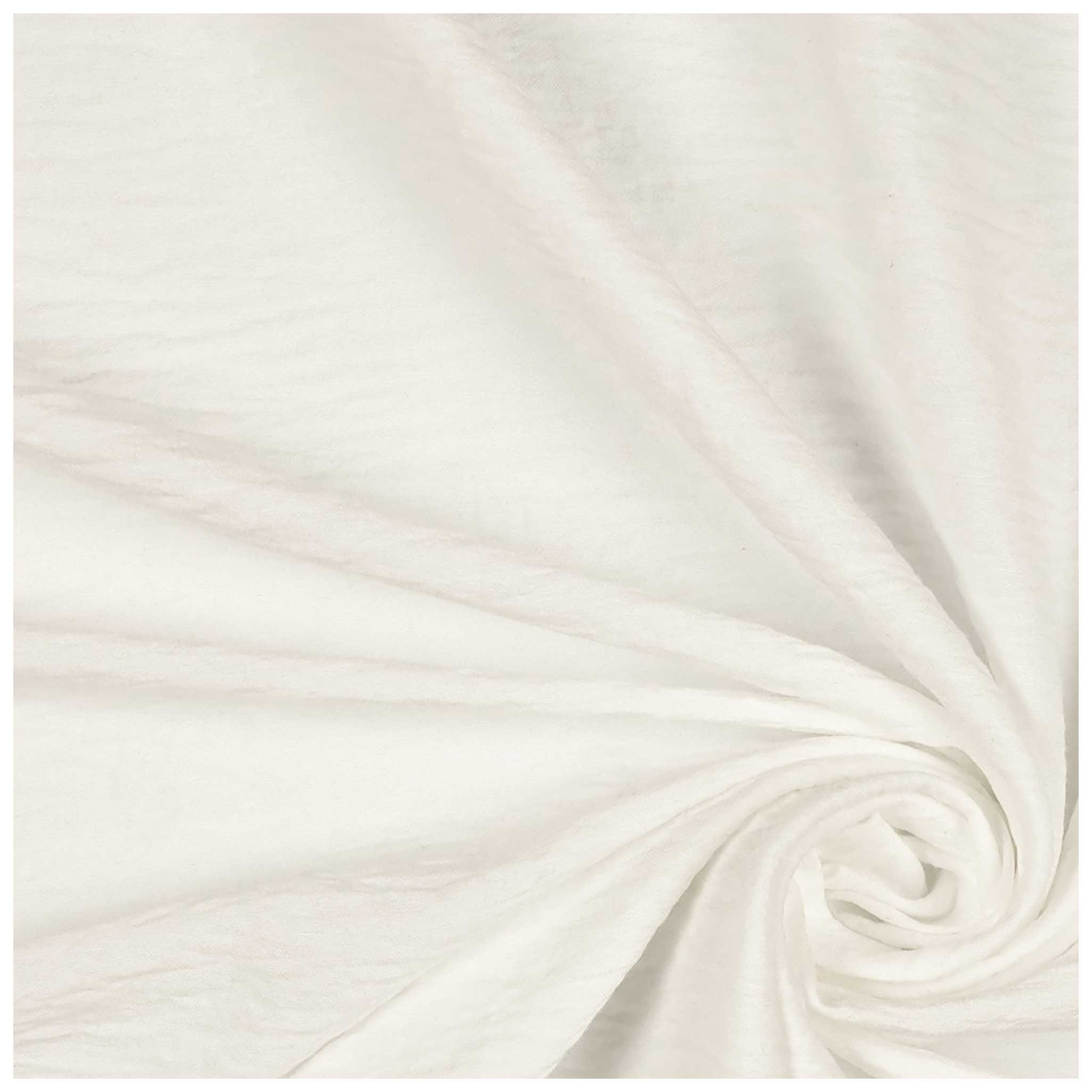 maDDma Stoff Papillion Stoff ab 1m x 150cm Meterware Polyesterstoff Sommerstoff, 004 - natur