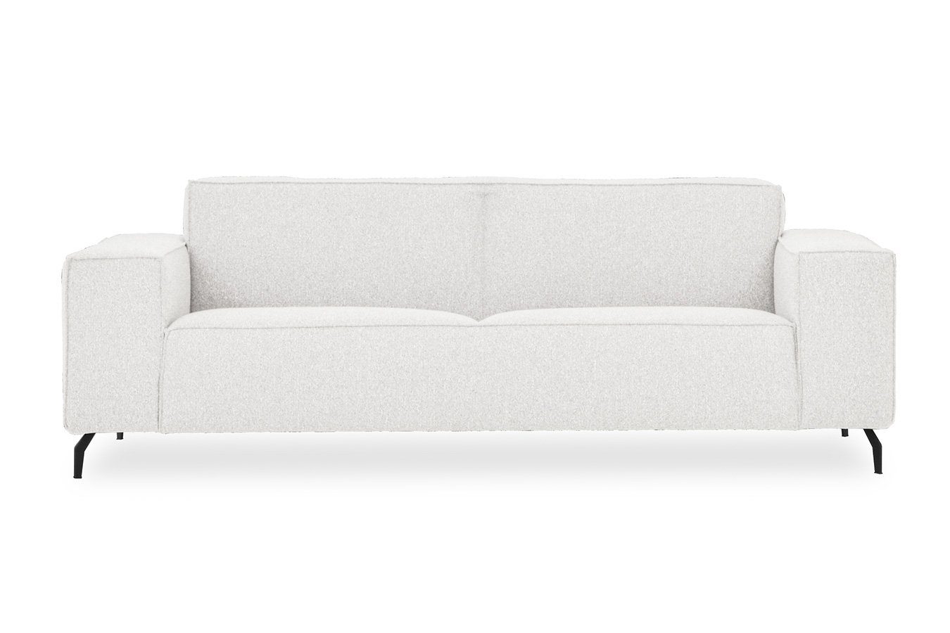 daslagerhaus living Sofa 2,5-Sitzer Nador Stoff weiß