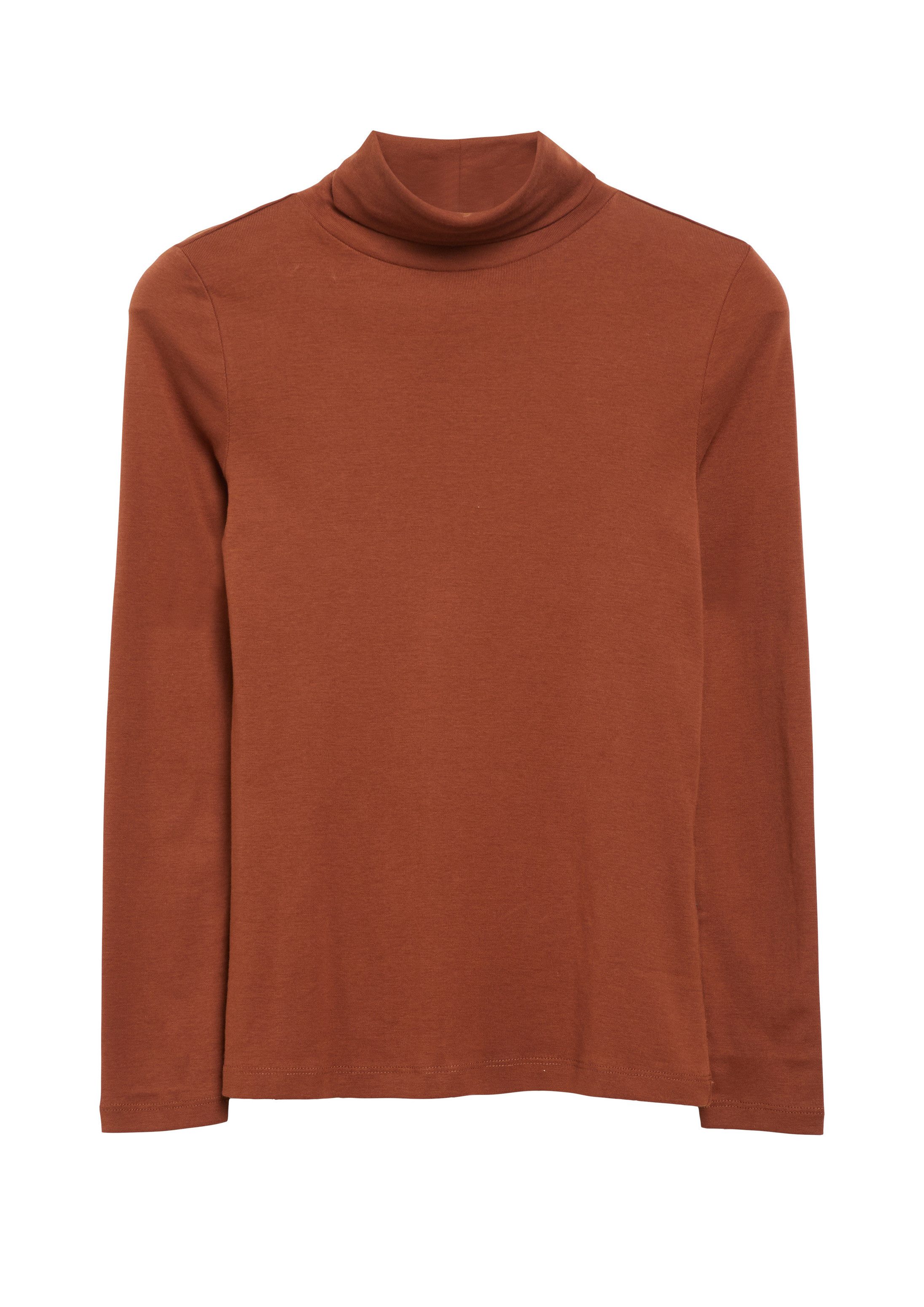 s.Oliver Langarmshirt T-Shirt Rollkragenshirt im Slim Fit