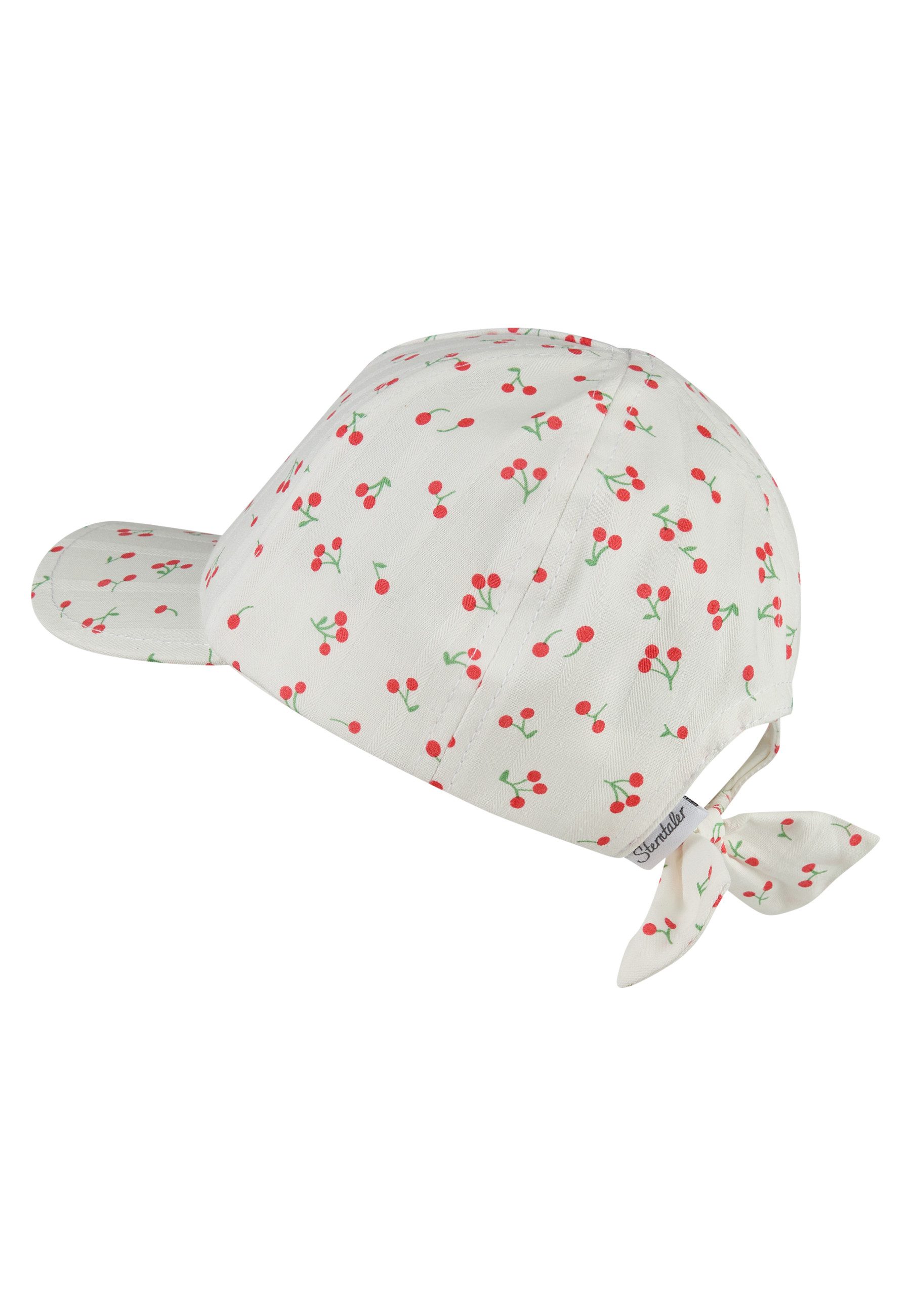 Sterntaler® Baseball Cap Basecap Kirschen (1-St) Baumwoll-Basecap mit Kirschen, Schleife hinten und Gummi