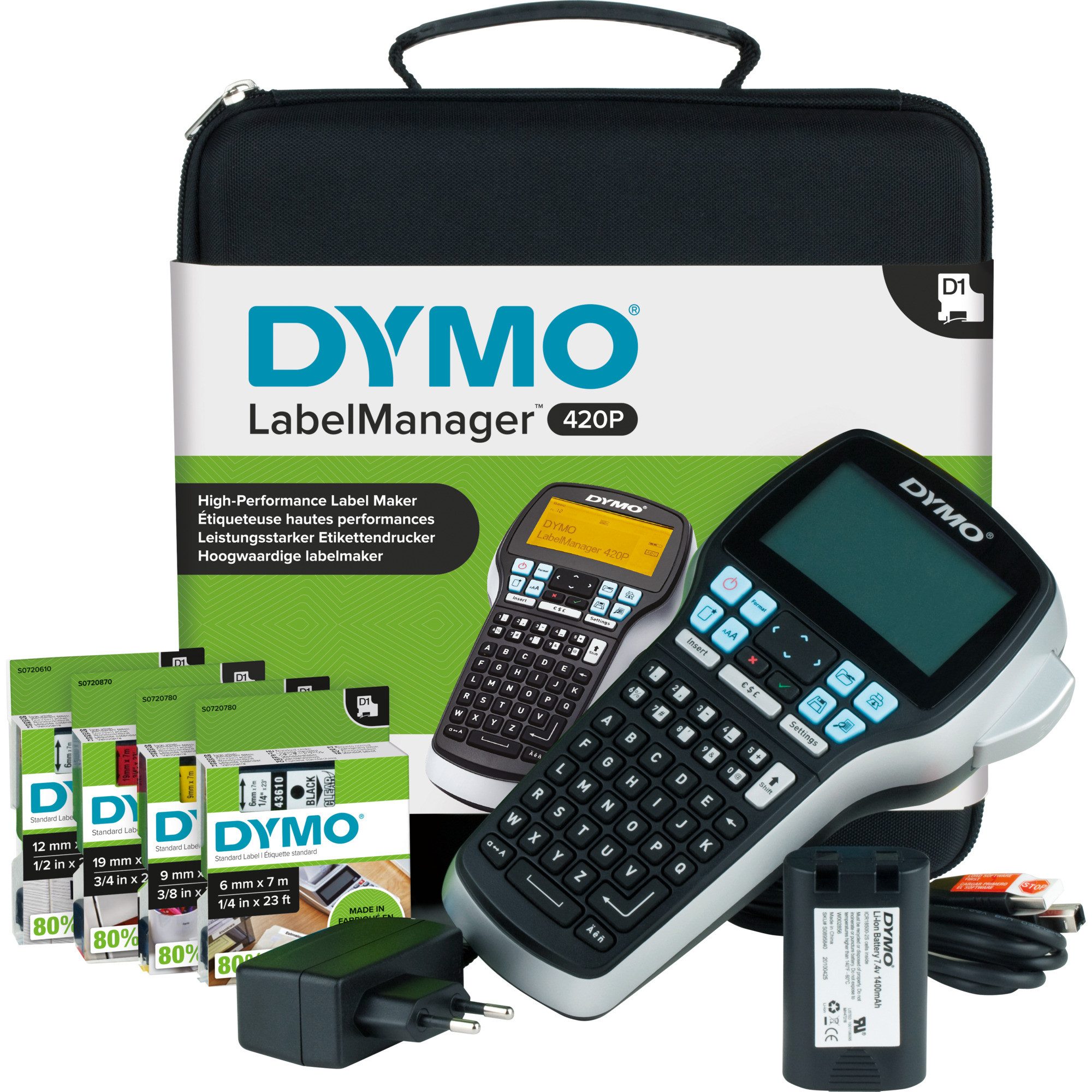 DYMO Dymo LabelManager 420P, Beschriftungsgerät, (mit Etikettendrucker