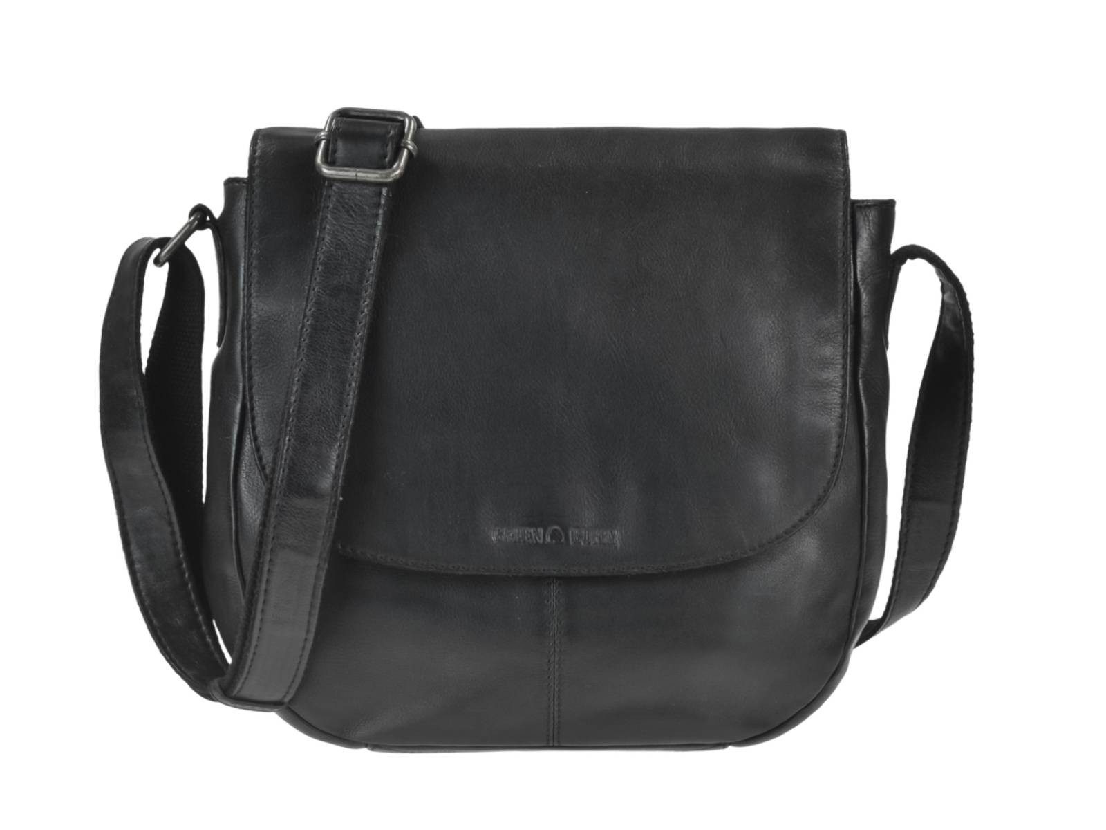 Greenburry Umhängetasche "Colombiana" Leder Damentasche kleine Schultertasche, Hauptfach 24x21cm, Schultergurt max. 145cm