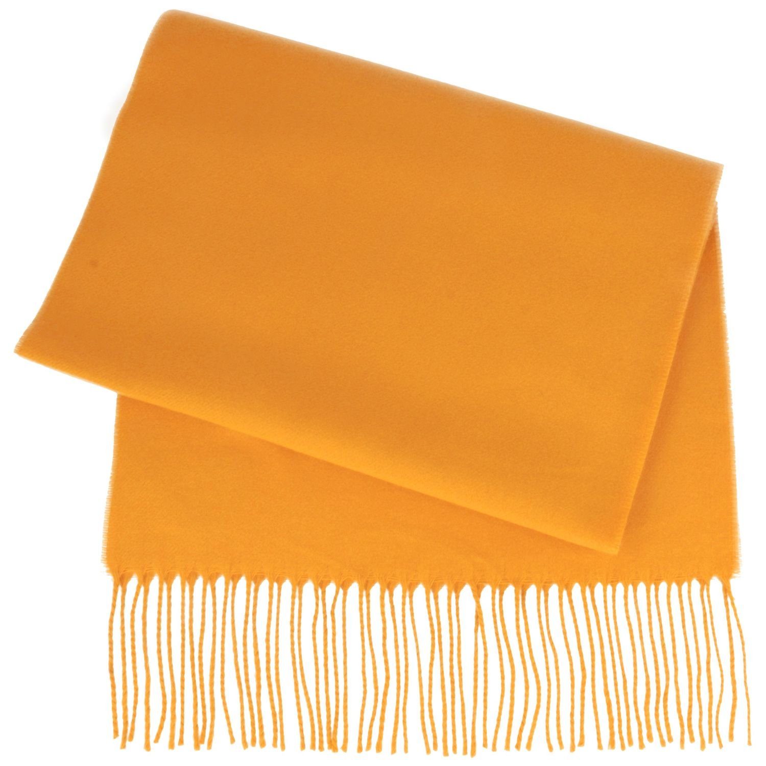 Breiter Modeschal, weich mit Fransen aus Cashmink