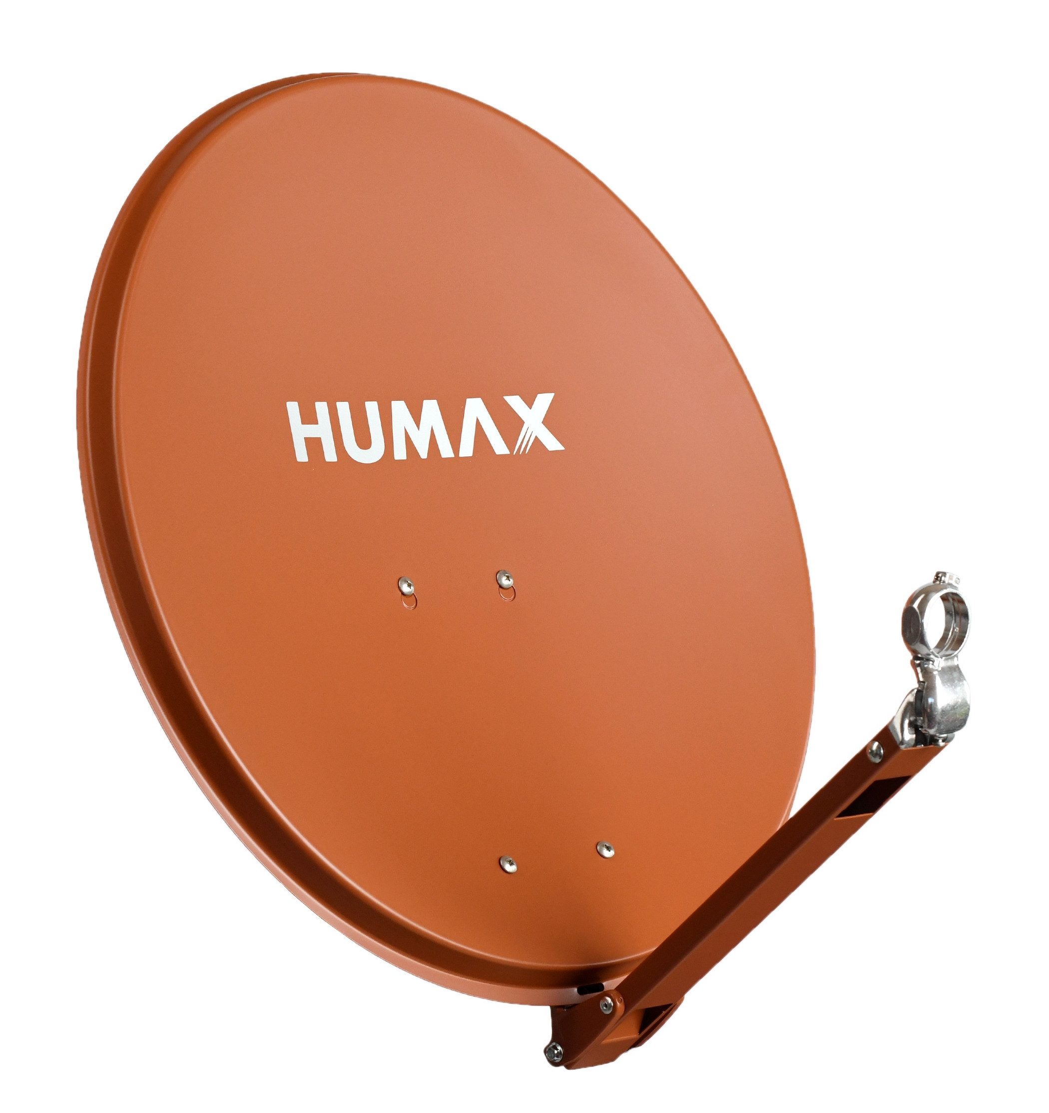 Humax Professional Sat-Spiegel (75 cm, Aluminium, Kabeldurchführung, ziegelrot, anthrazit, hellgrau)