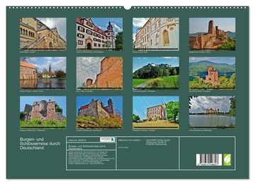 CALVENDO Wandkalender Burgen- und Schlösserreise durch Deutschland (Premium, hochwertiger DIN A2 Wandkalender 2023, Kunstdruck in Hochglanz)