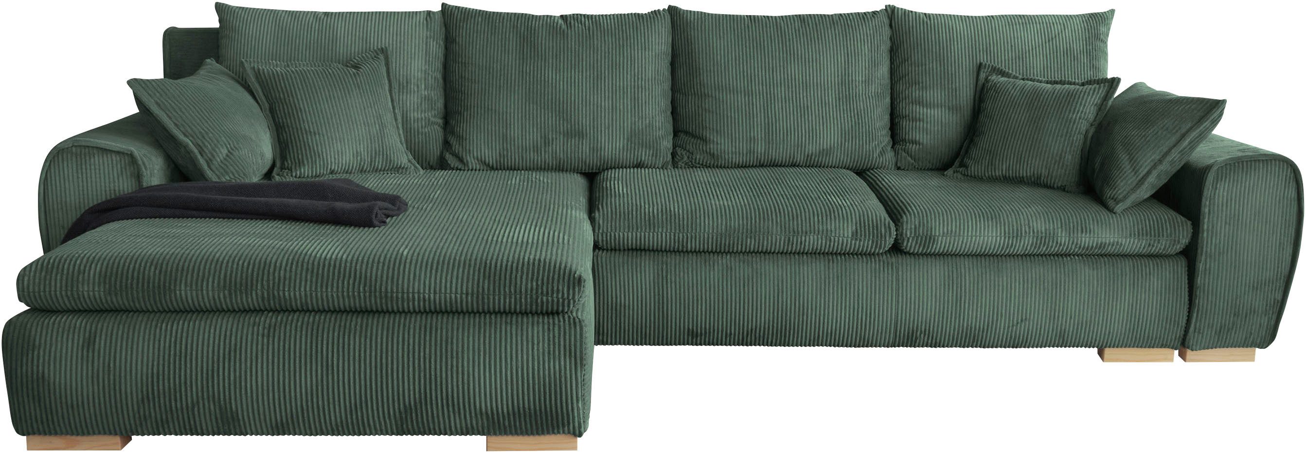 Home affaire Ecksofa Katja L-Form, Cord günstig online kaufen