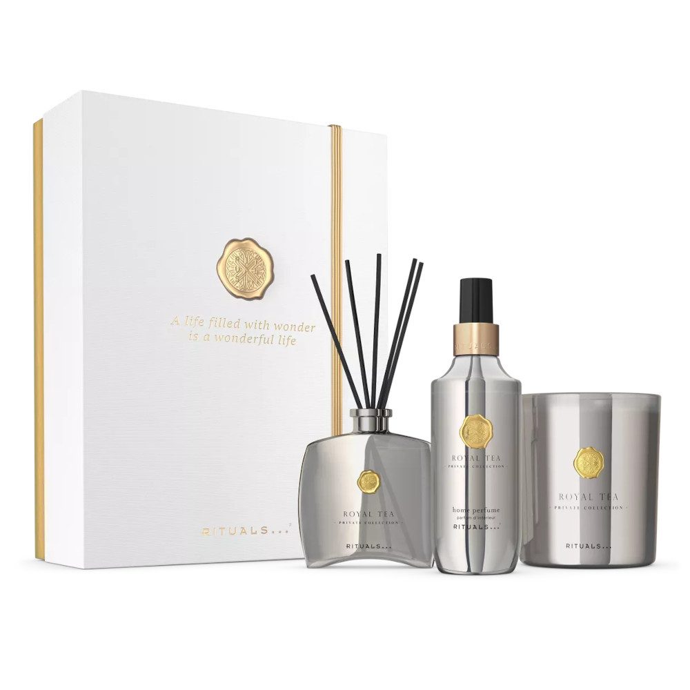 Rituals Pflege-Geschenkset Rituals Private Collection Royal Tea Geschenkset – 3-teilig, 3-tlg., 3-teiliges Set mit Royal Tea – frisch, fruchtig & harmonisch
