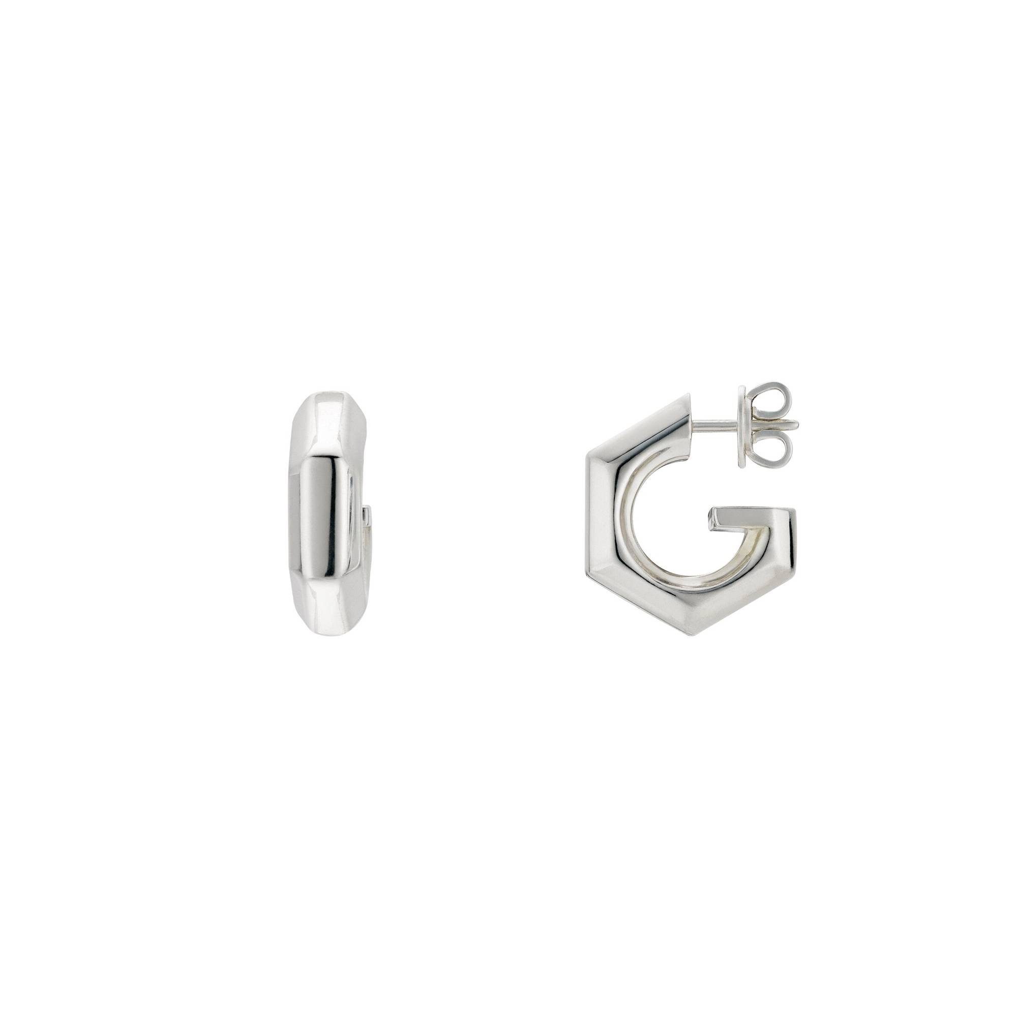 GUCCI Paar Creolen Geometric G Creolen