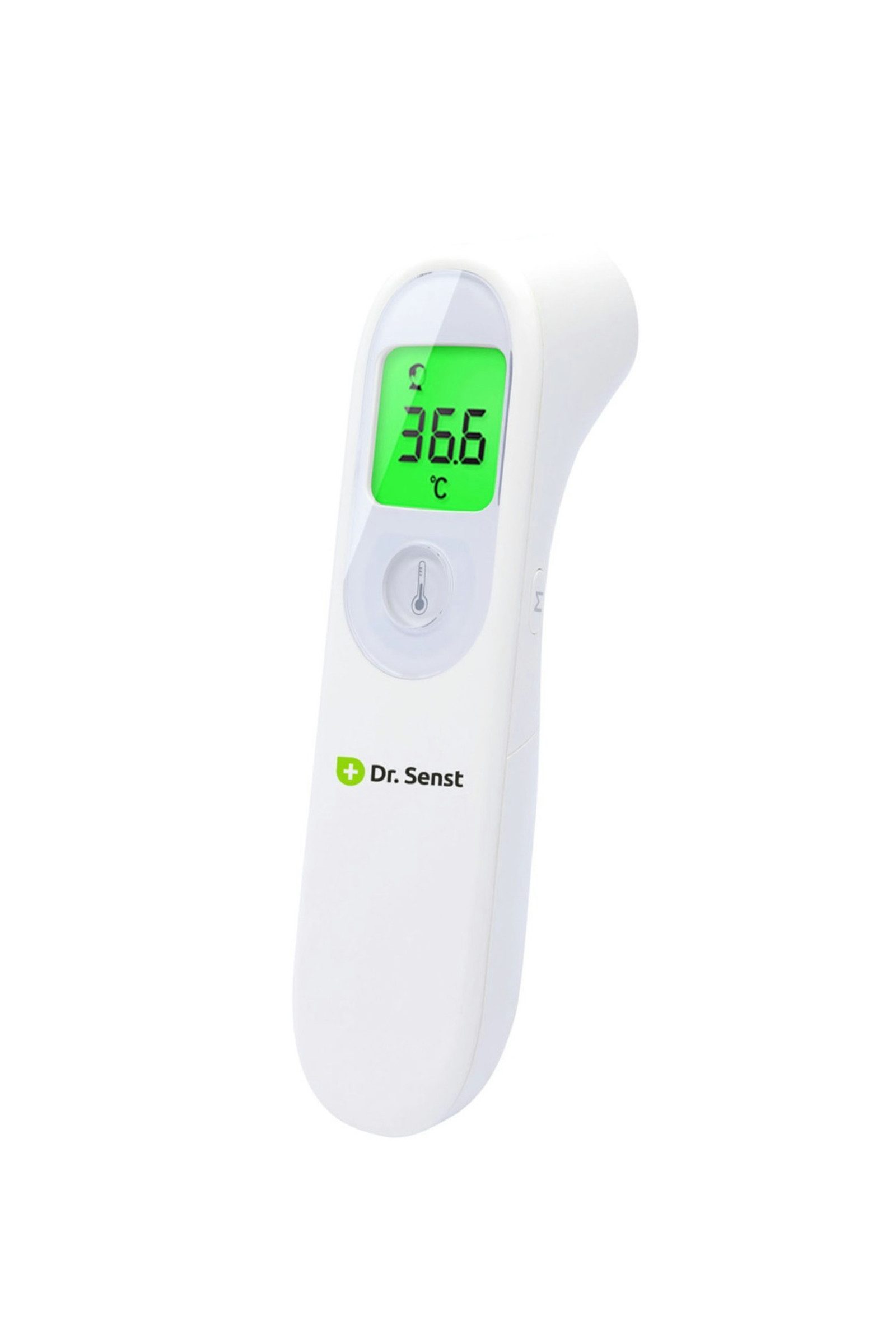Dr. Senst Fieberthermometer 2 in 1 Термометр mit LCD zur Messung von Stirn- und Raumtemperatur, Einzelartikel 1-tlg., Kontaktlose Anwendung