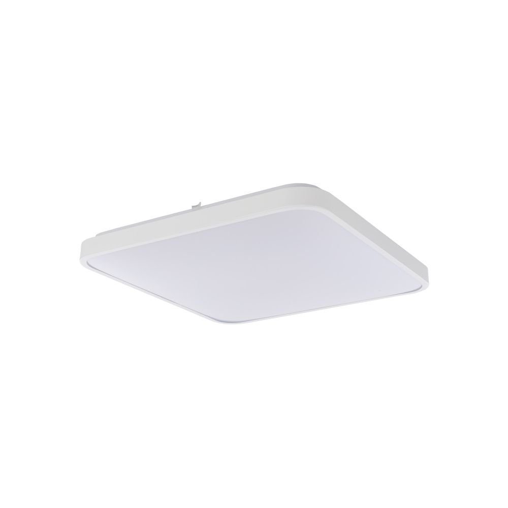 Deckenleuchte Licht-Erlebnisse Weiß Deckenlampe LED B:43,5cm LED Metall eckig Modern Bad fest Warmweiß, LUKE, integriert, IP44