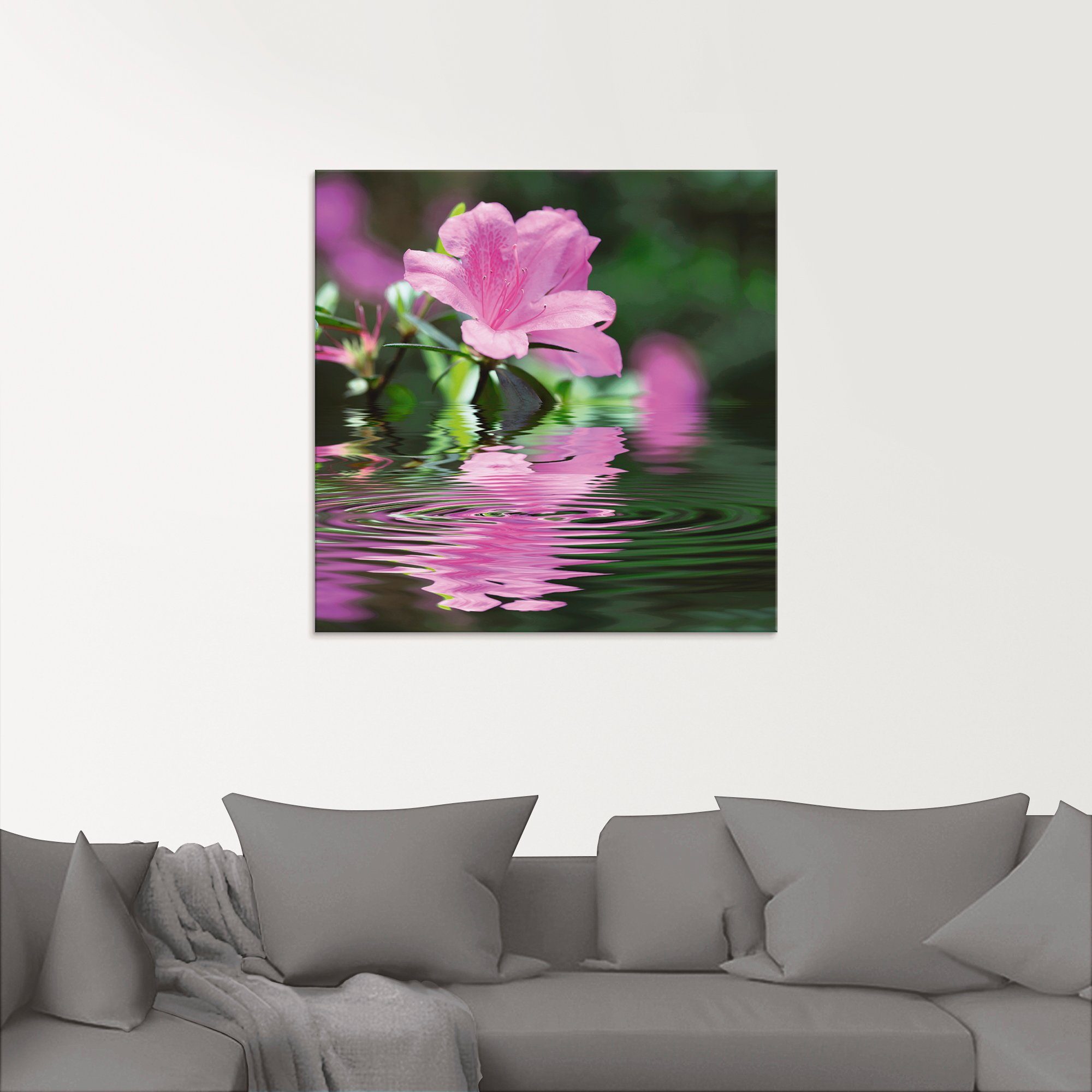 Artland Glasbild Azalee, Blumen (1 St), in verschiedenen Größen