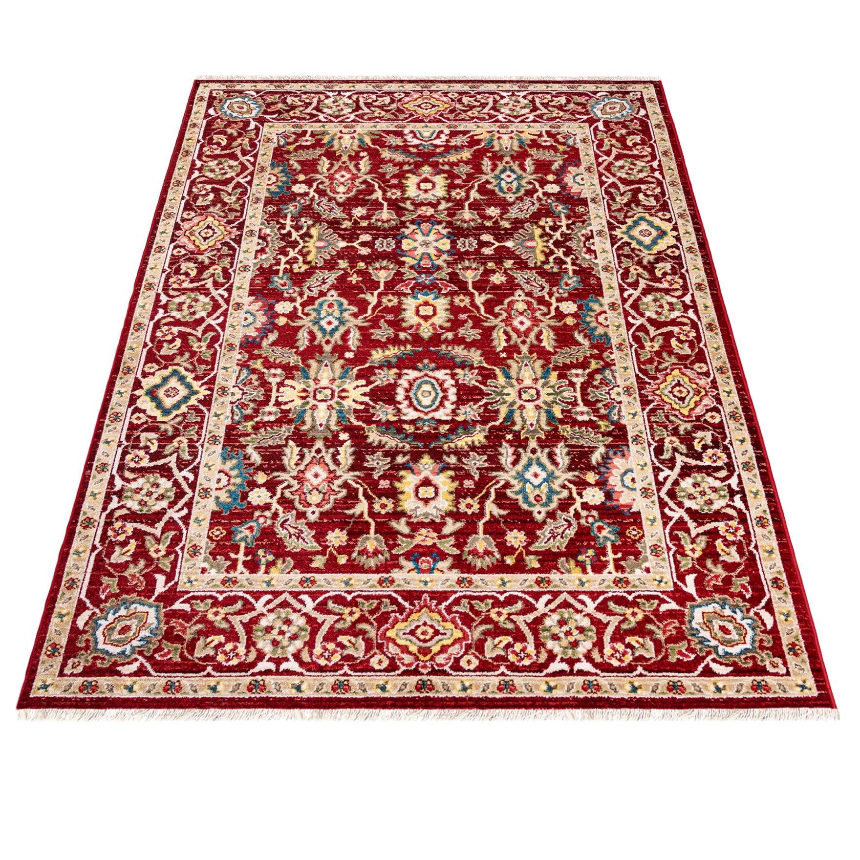 200 Teppich Geeignet Wohnzimmerteppich Orient Orientteppich Oriente - cm, Pflegeleicht, Rot, Teppich 305 x Fußbodenheizung, Traditioneller Mazovia, für