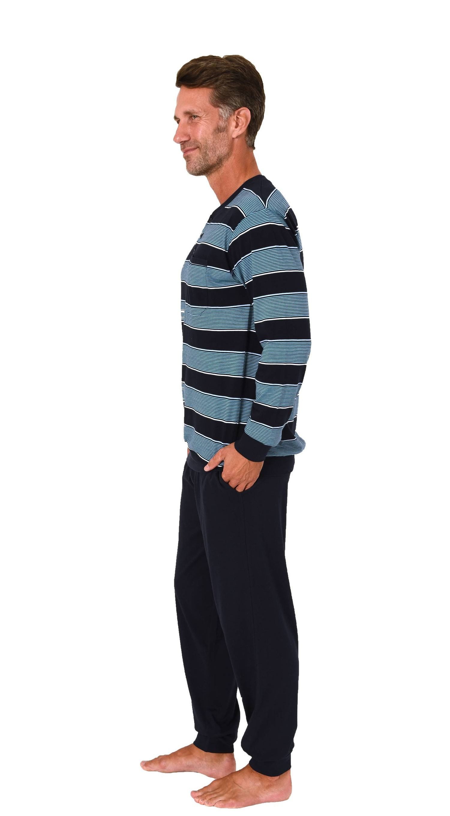 Normann Pyjama Normann Herren Schlafanzug lang günstig online kaufen