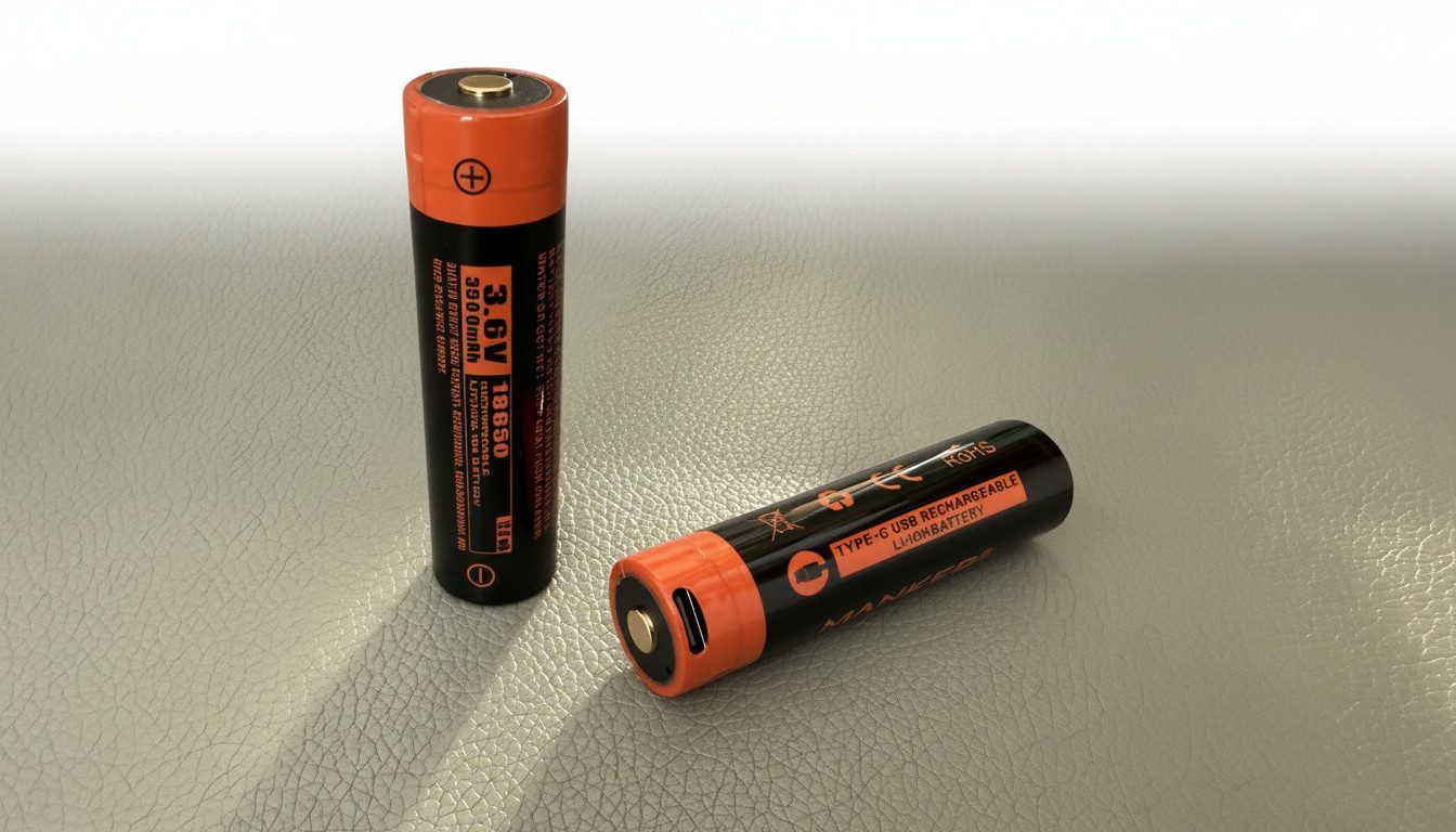 Manker Li-Ion Akku Typ 18650 - 3500mAh - USB-C aufladbar Akku (1 St)