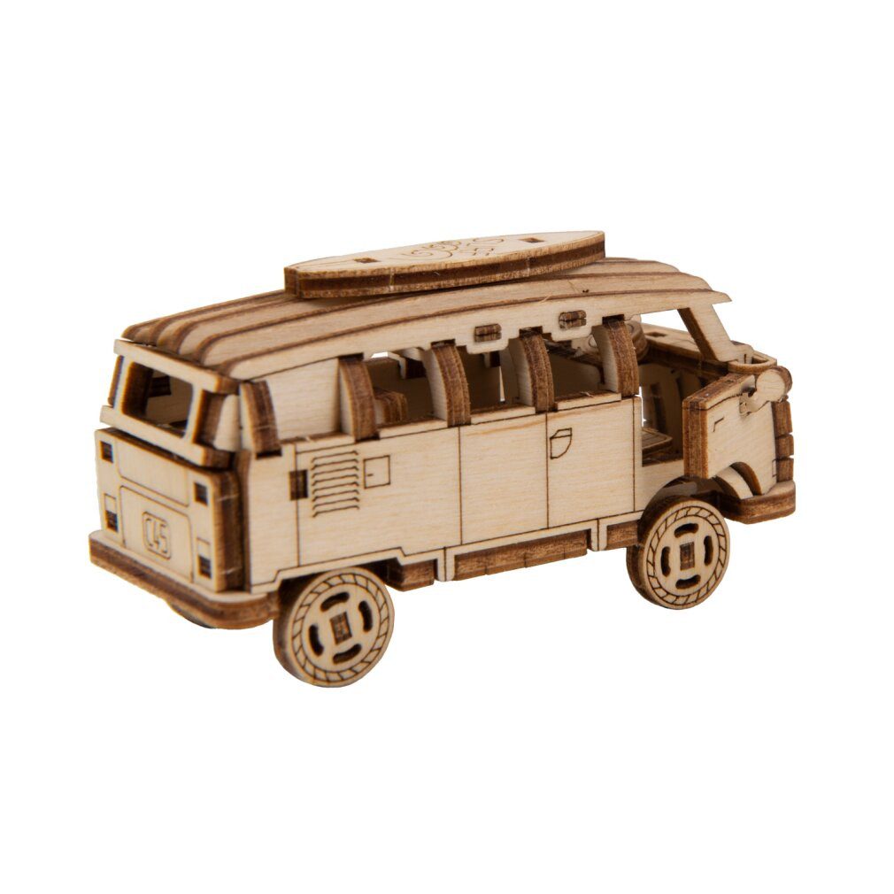 Wooden City 3D-Puzzle 3D puzzle Superschneller Kleinbus Retro, Puzzleteile