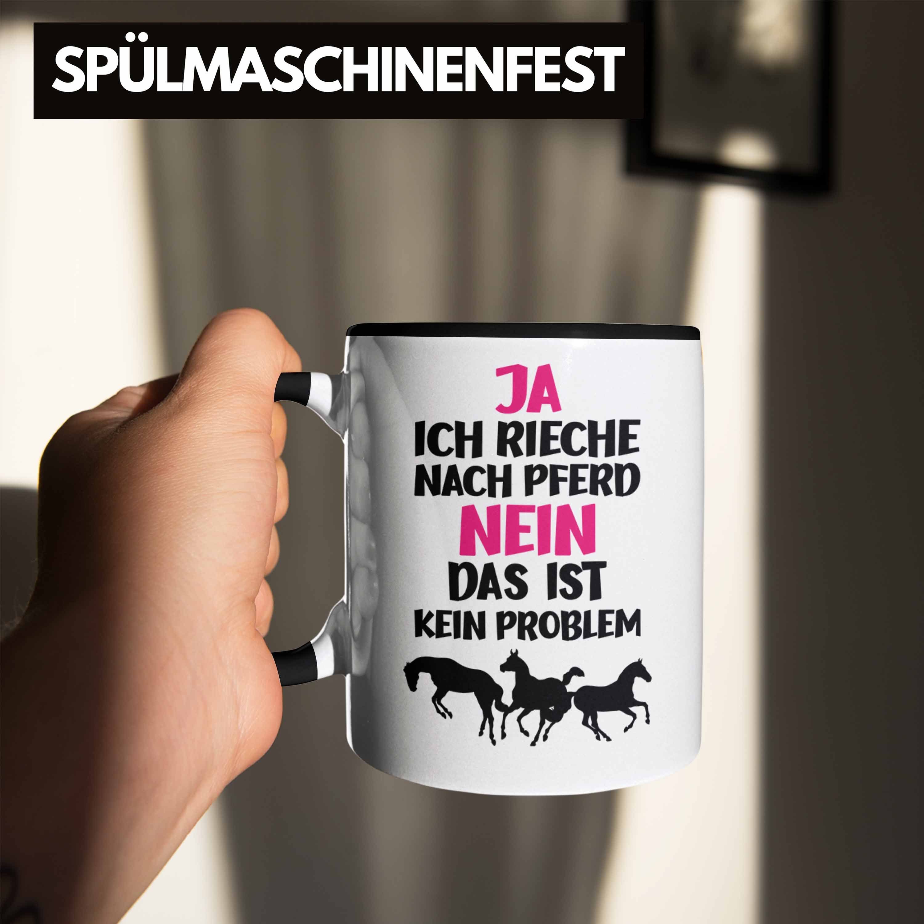 Reiterin Geschenkidee Spruch Trendation Reiterin Becher Geschenk Mädchen Lustig Trendation Geburtstag - Schwarz Reiten Pferde Tasse Tasse Kinder